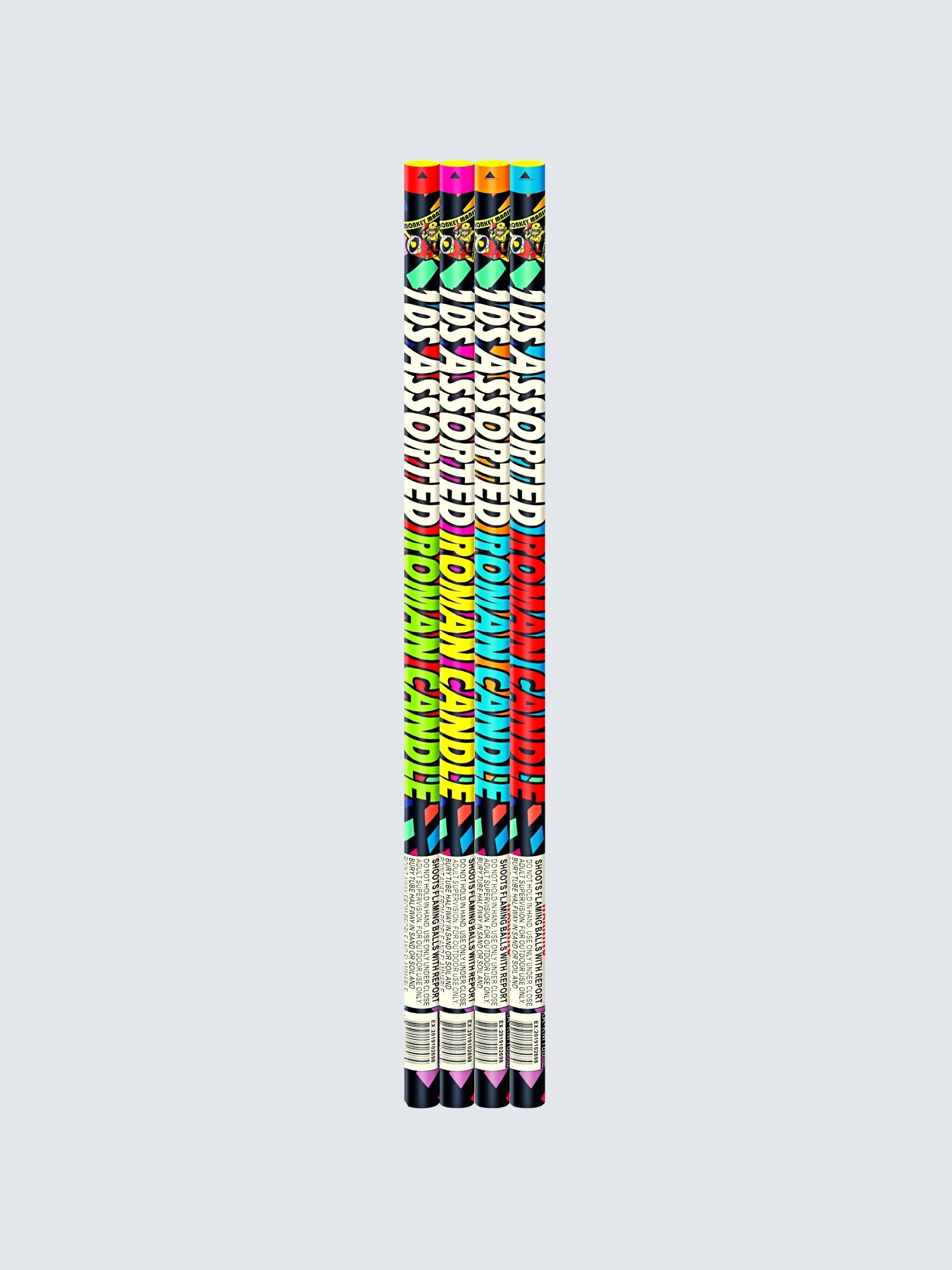 10S Assorted Roman Candle | 10 Shot Roman Candle