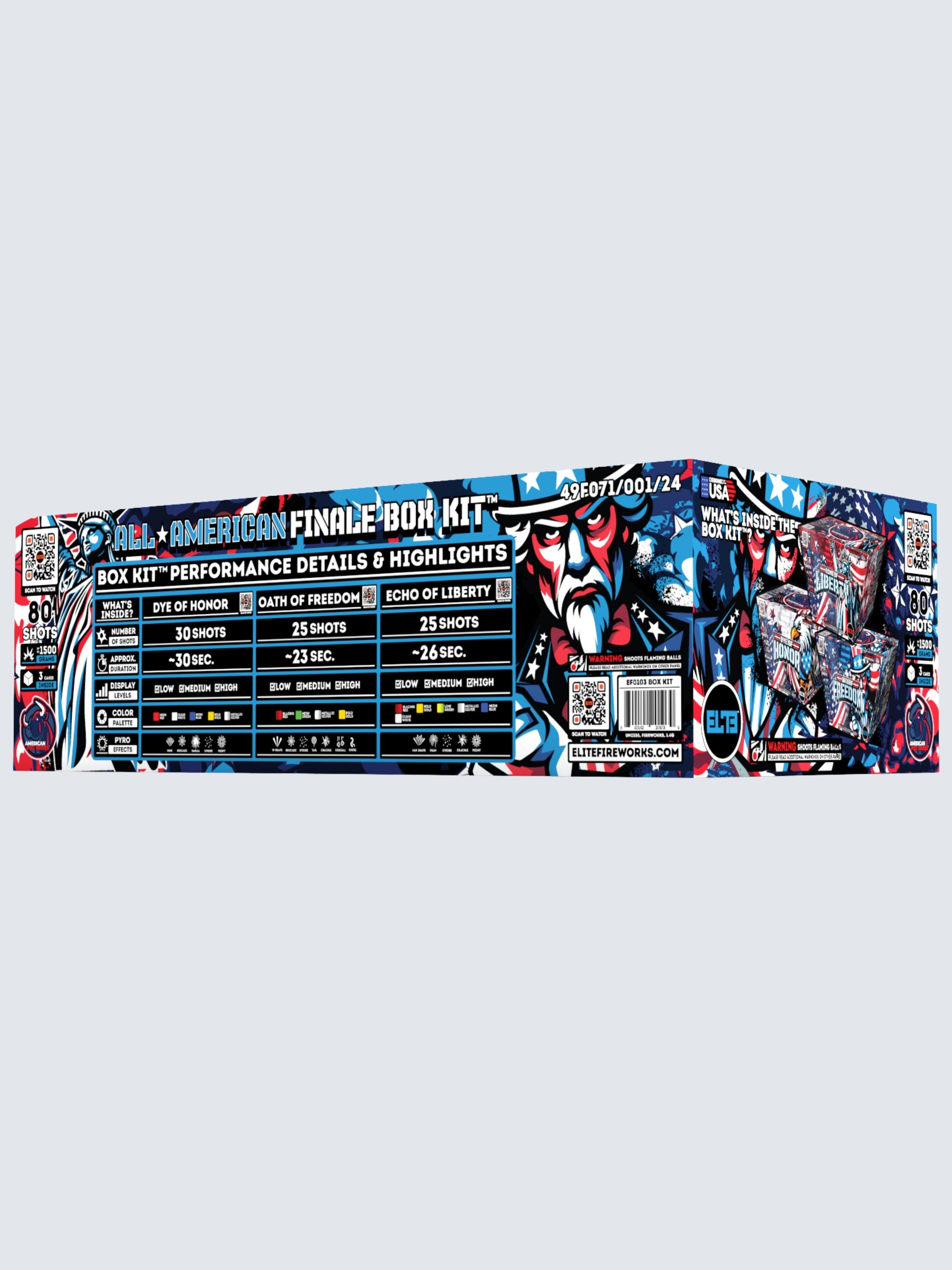 All American Finale Box™｜80 Shot Aerial Repeater Box Kit™