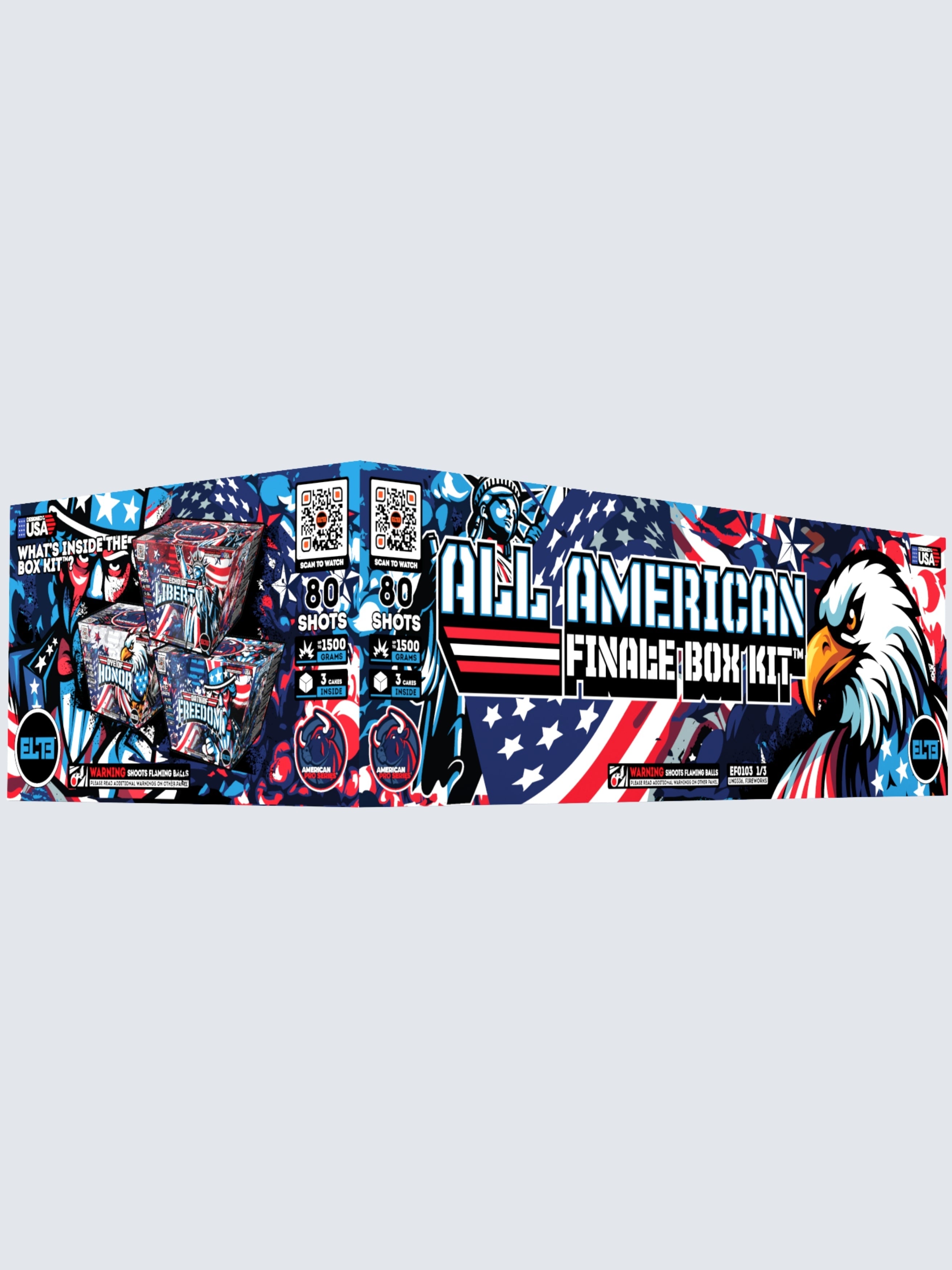 All American Finale Box™｜80 Shot Aerial Repeater Box Kit™