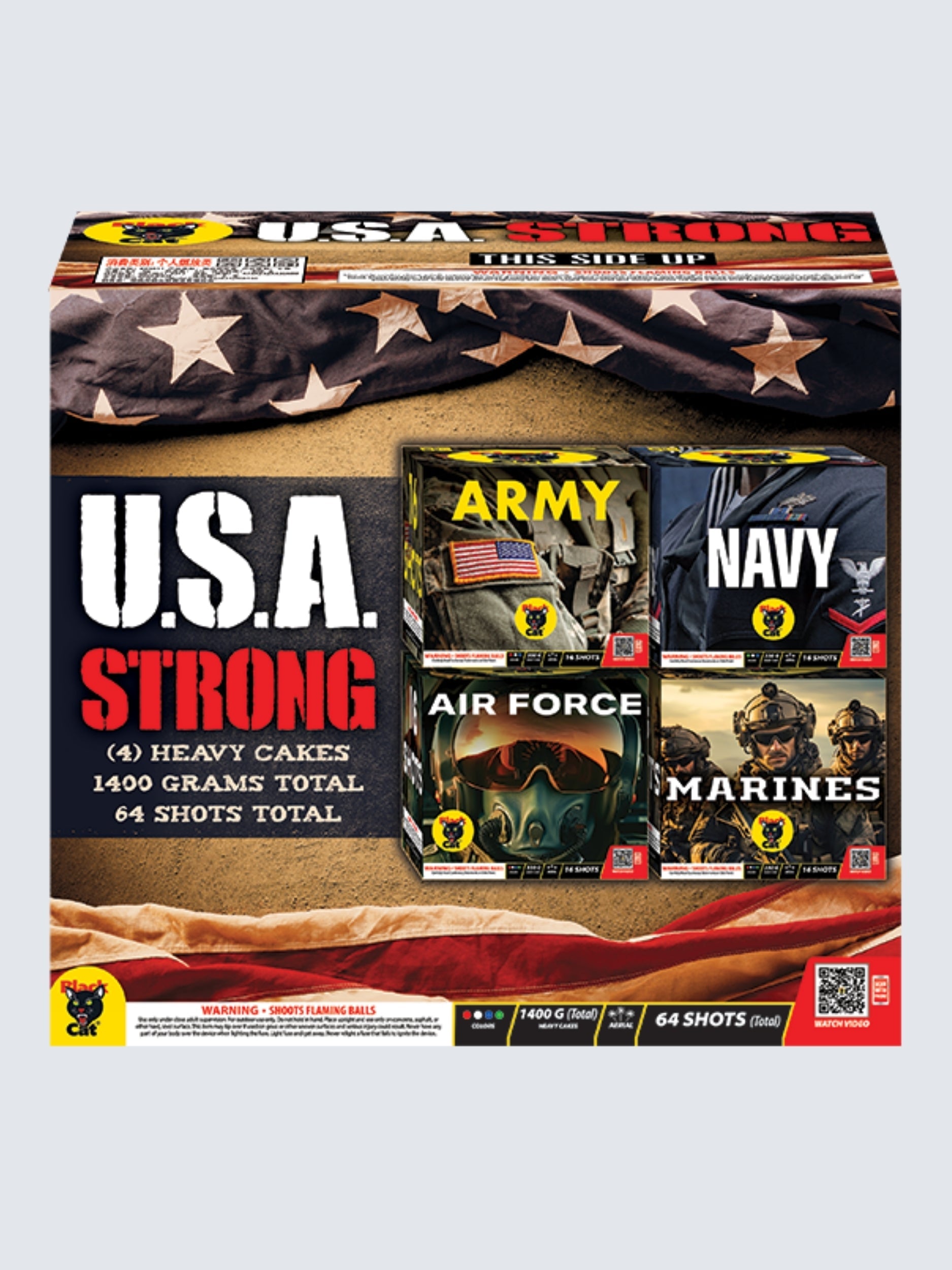 BC USA Strong | 64 Shot Aerial Repeater Box Kit™