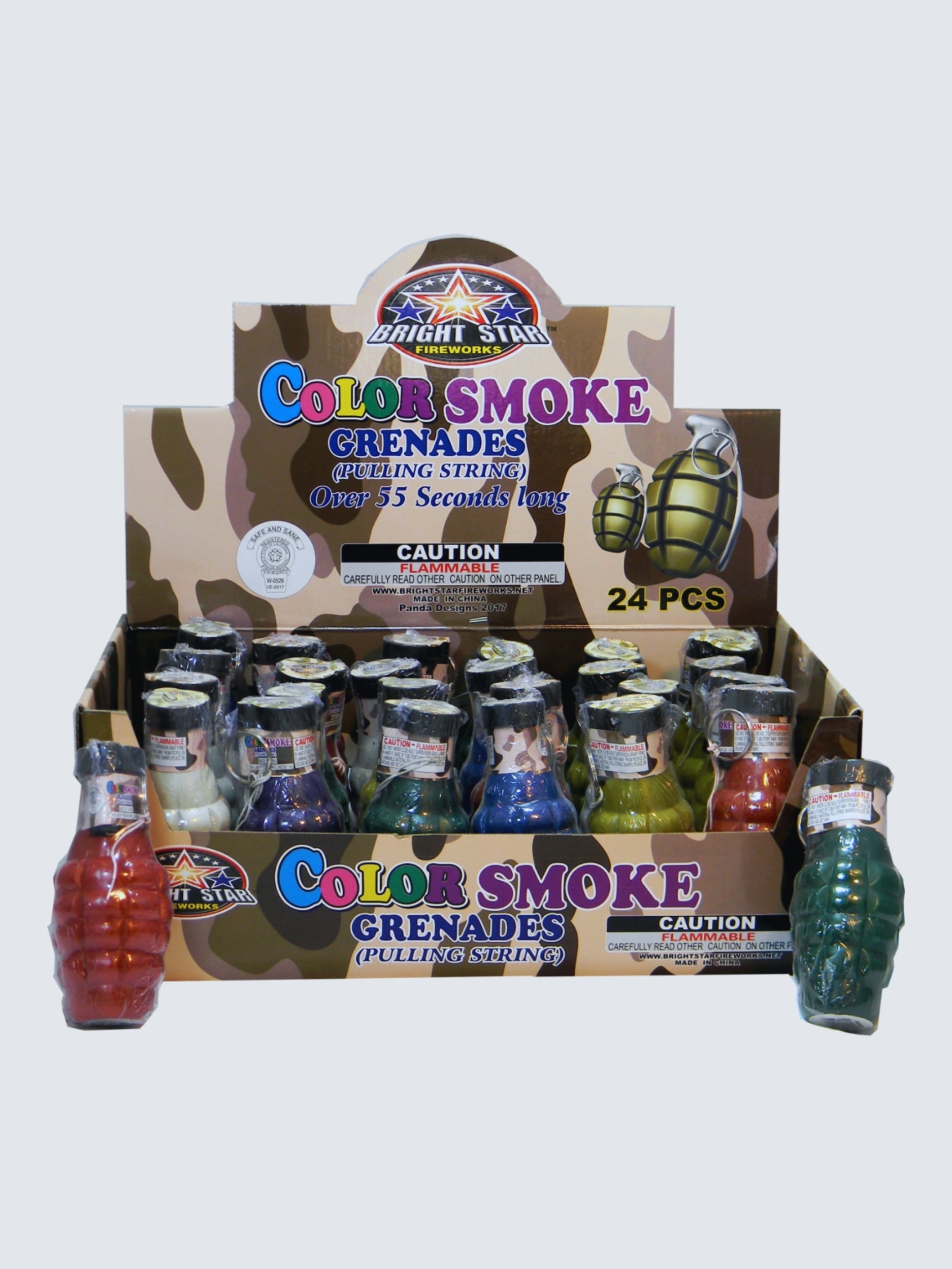 Bright Star Pull String Color Smoke Grenades | Assorted Colors