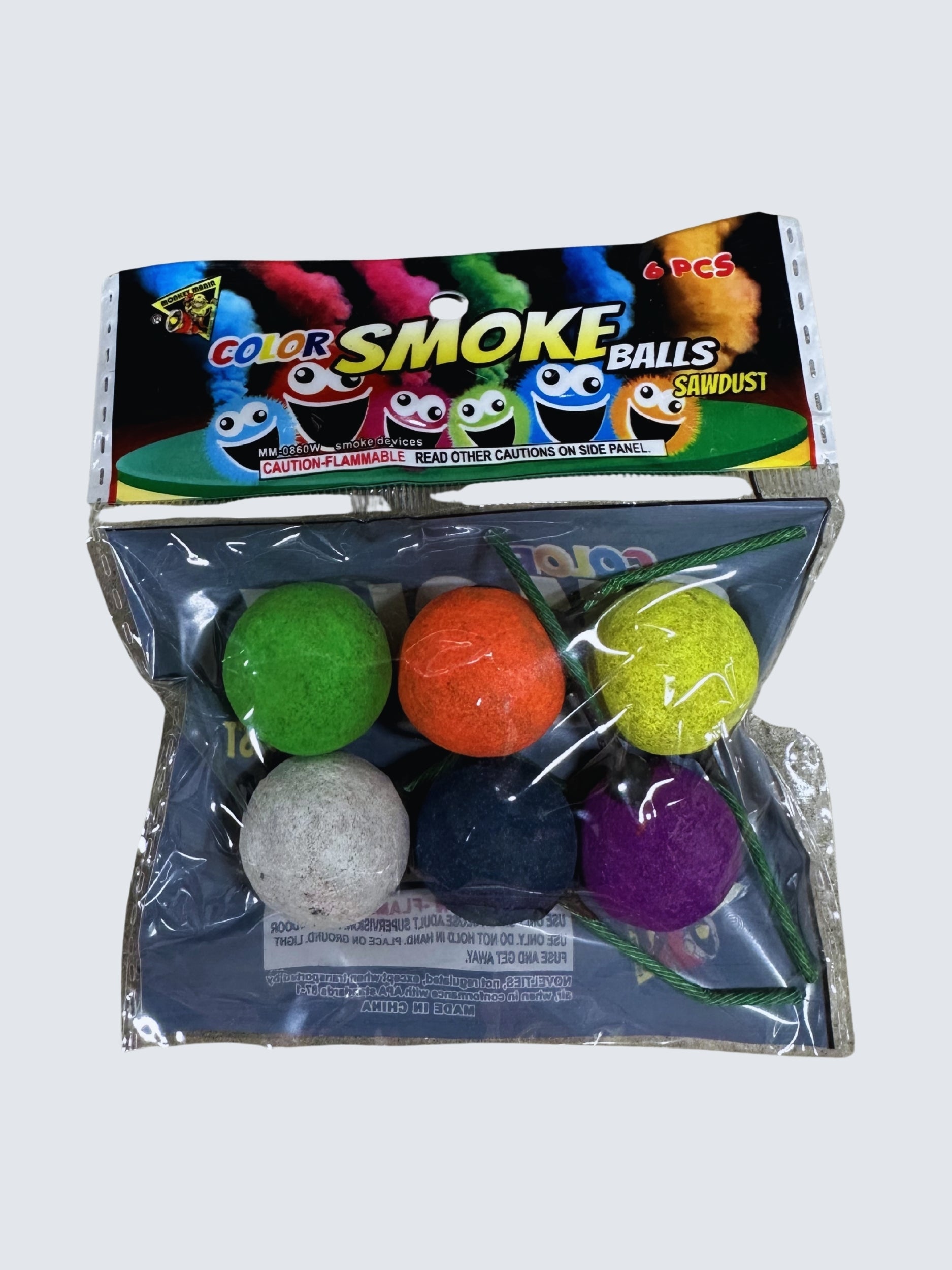Color Smoke Balls | Six Color Assorted Smoke Gadget