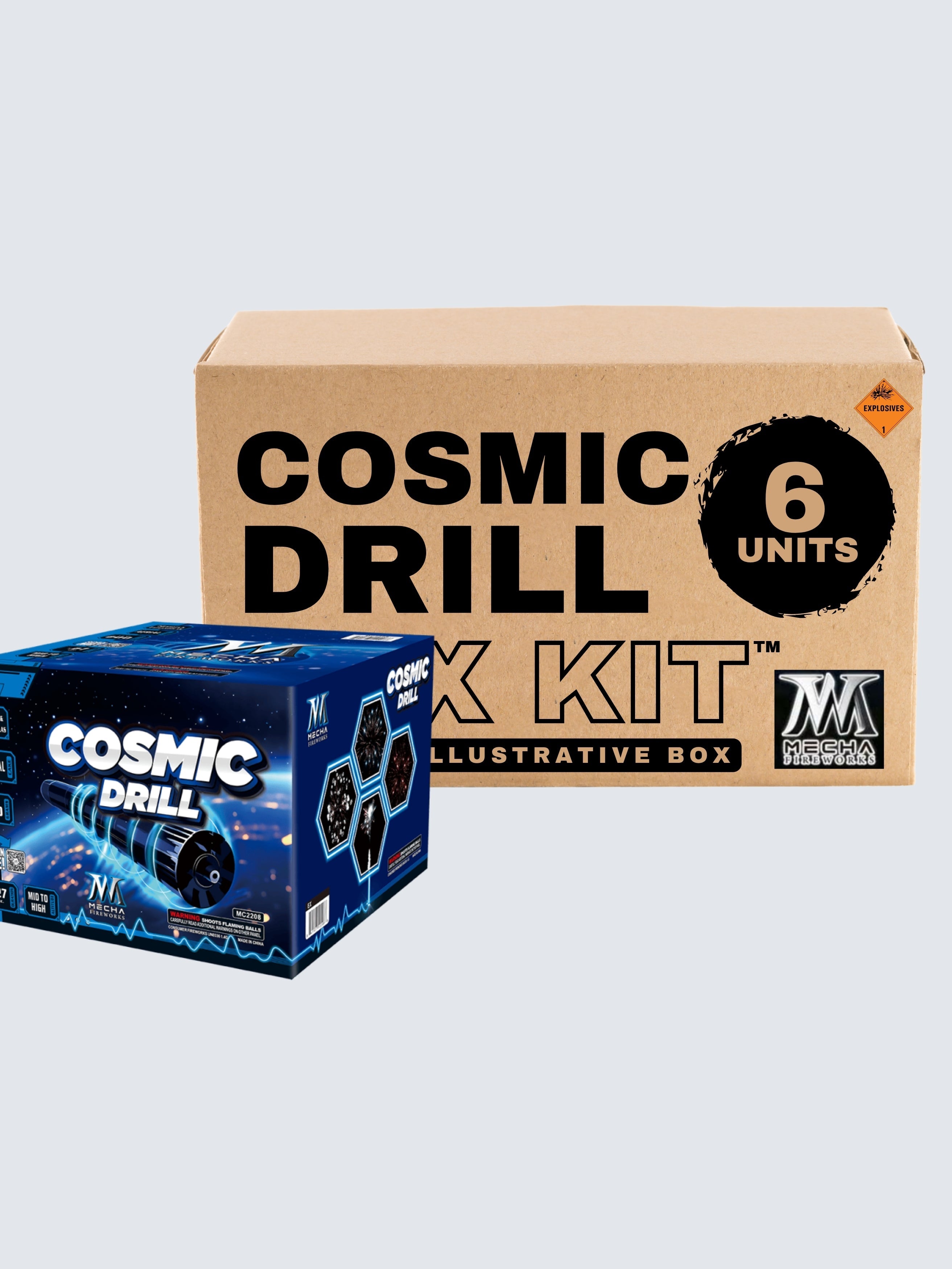 Cosmic Drill | 10 Shot Aerial Repeater Girandola