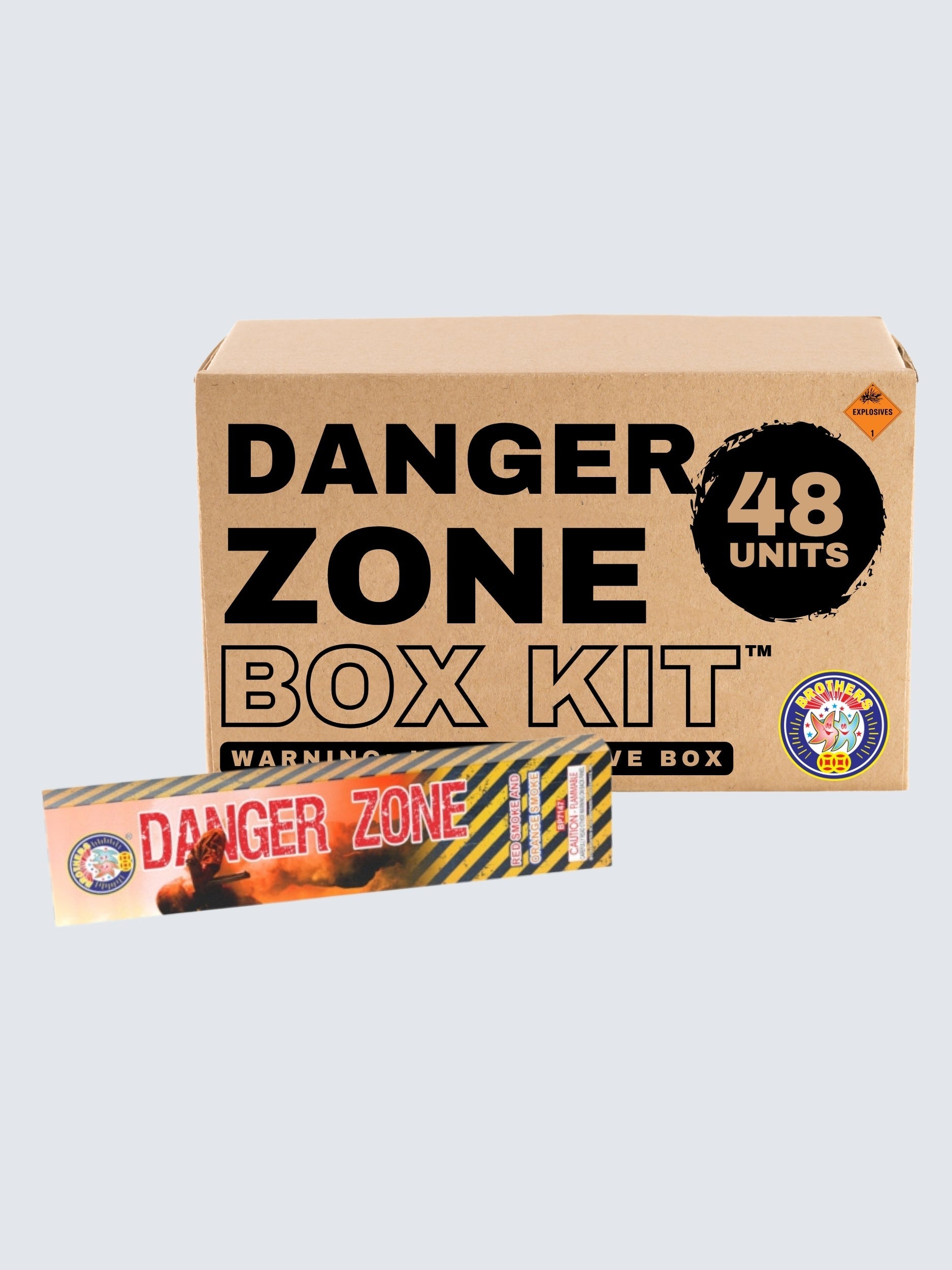 Danger Zone | Two Pack of Red and Orange Smoke Tubes