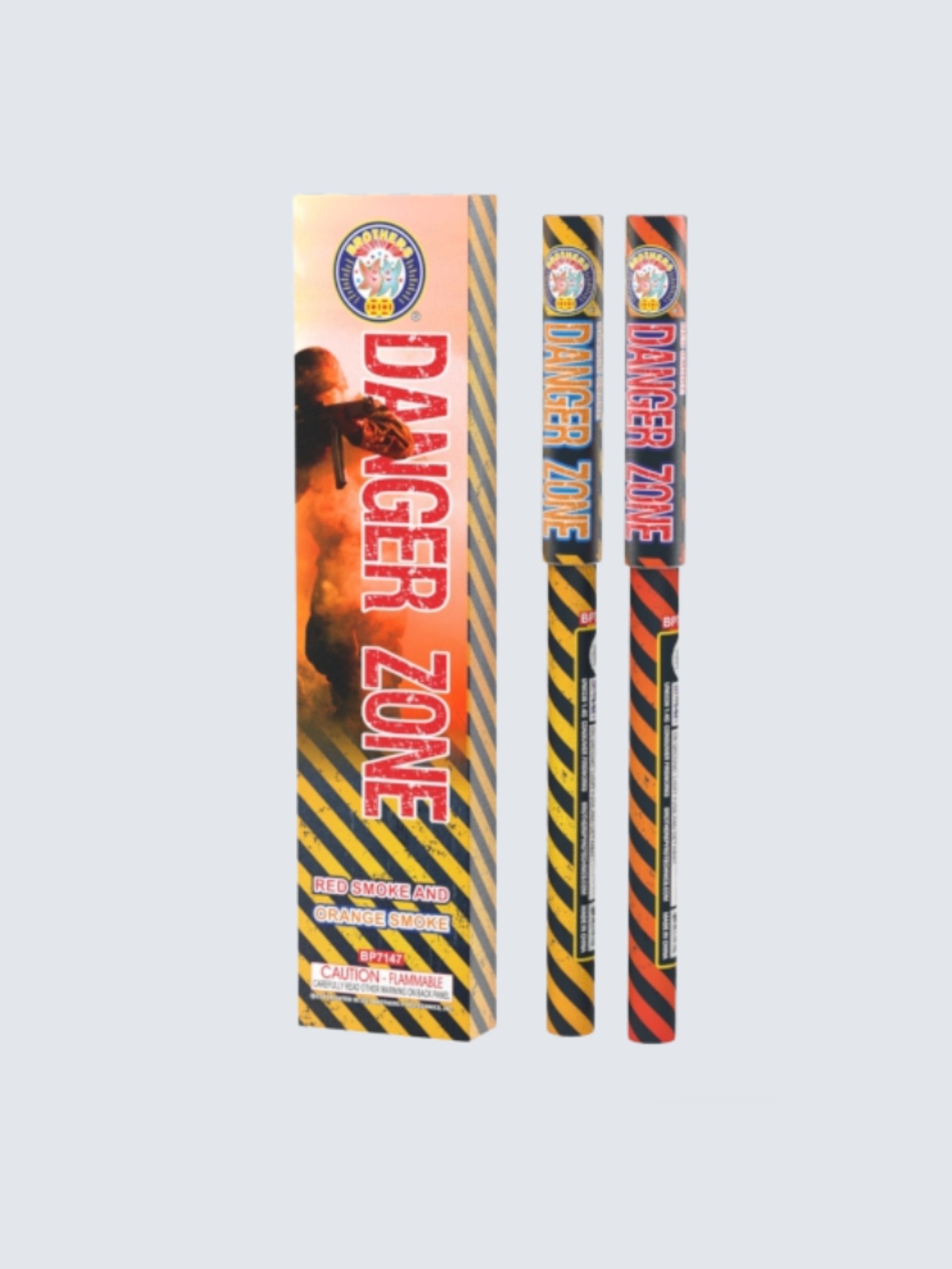 Danger Zone | Two Pack of Red and Orange Smoke Tubes