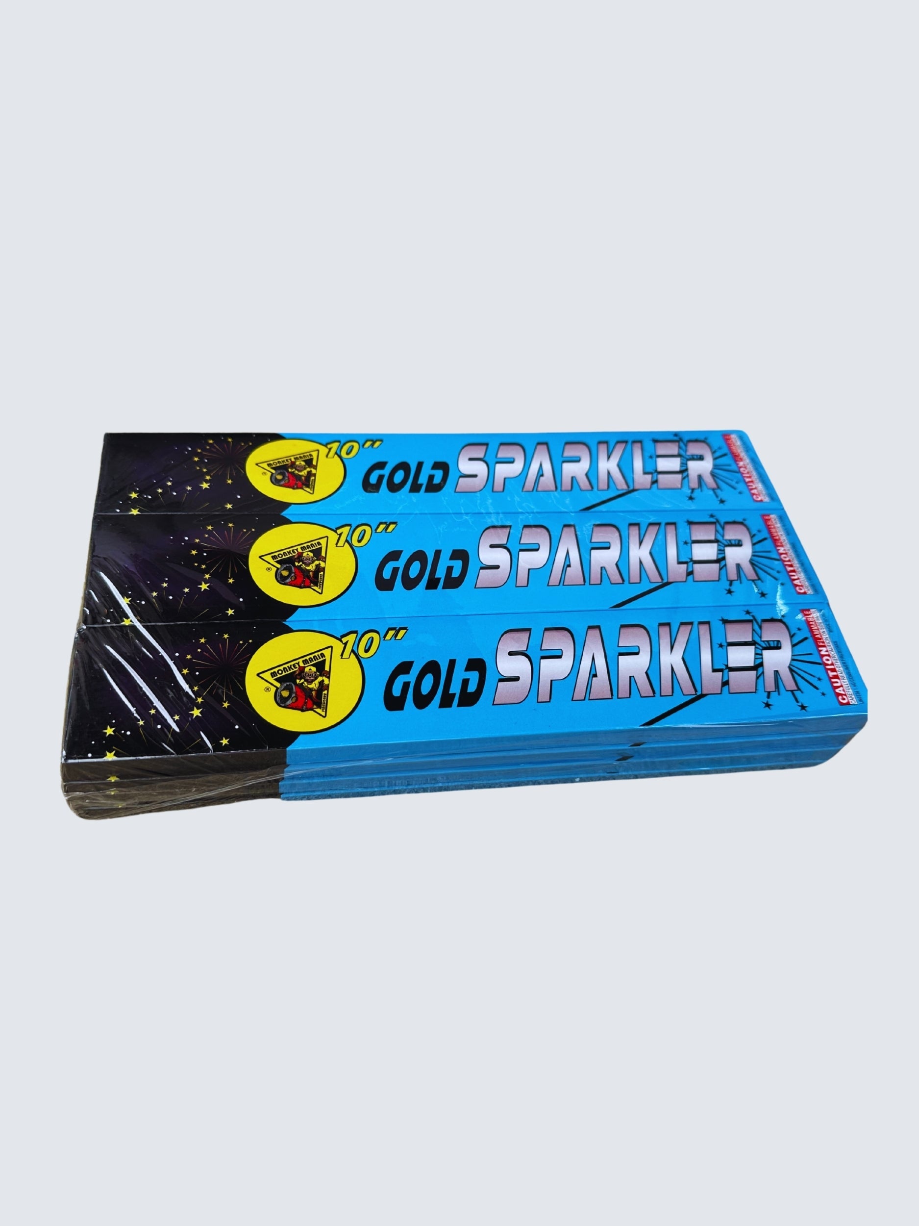 Monkey Mania Gold Sparkler | 10 Inch Gold Metal Handheld Sparkler