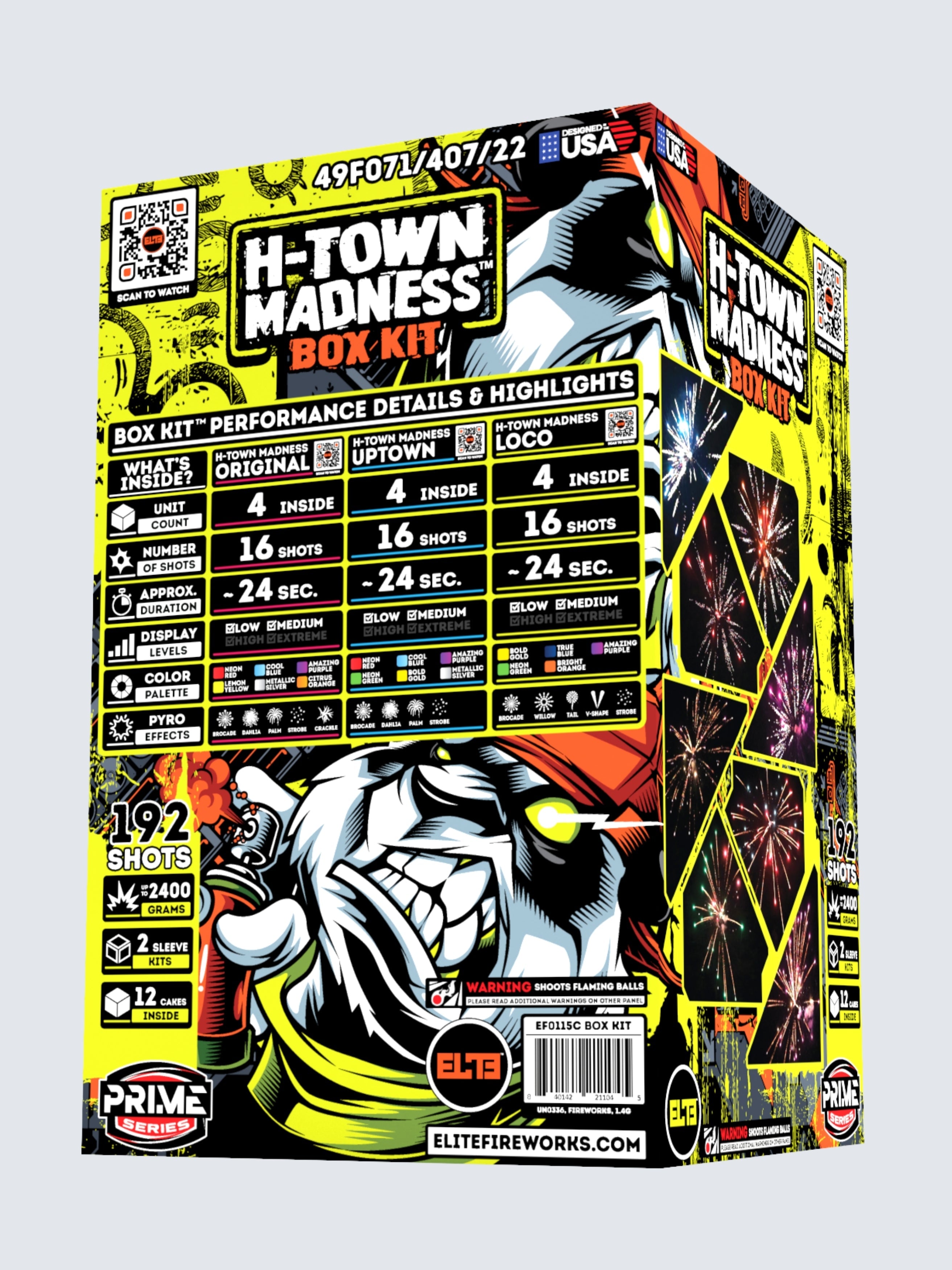 H-Town Madness™ | 192 Shot Aerial Repeater Box Kit™