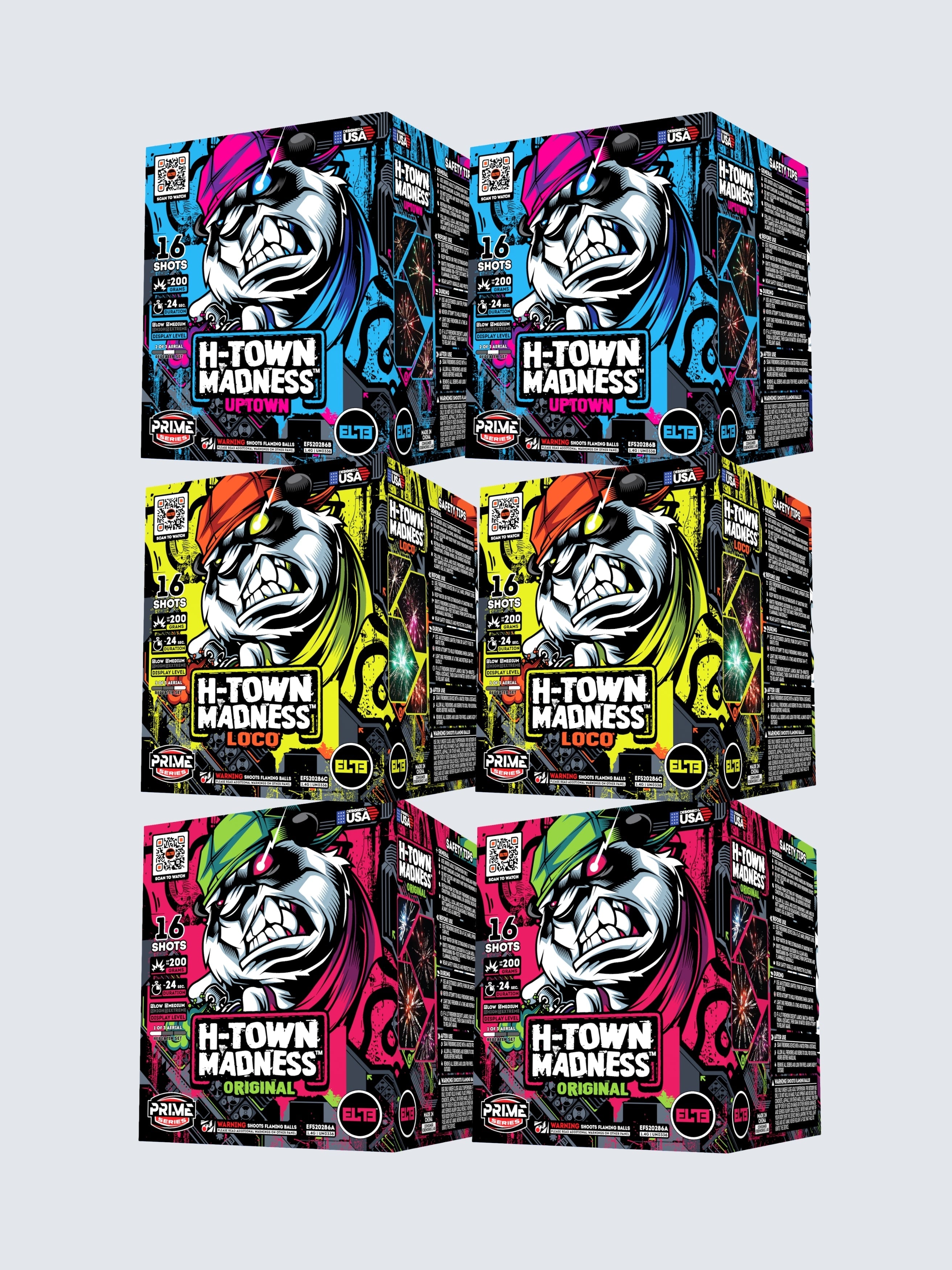 H-Town Madness™ | 192 Shot Aerial Repeater Box Kit™