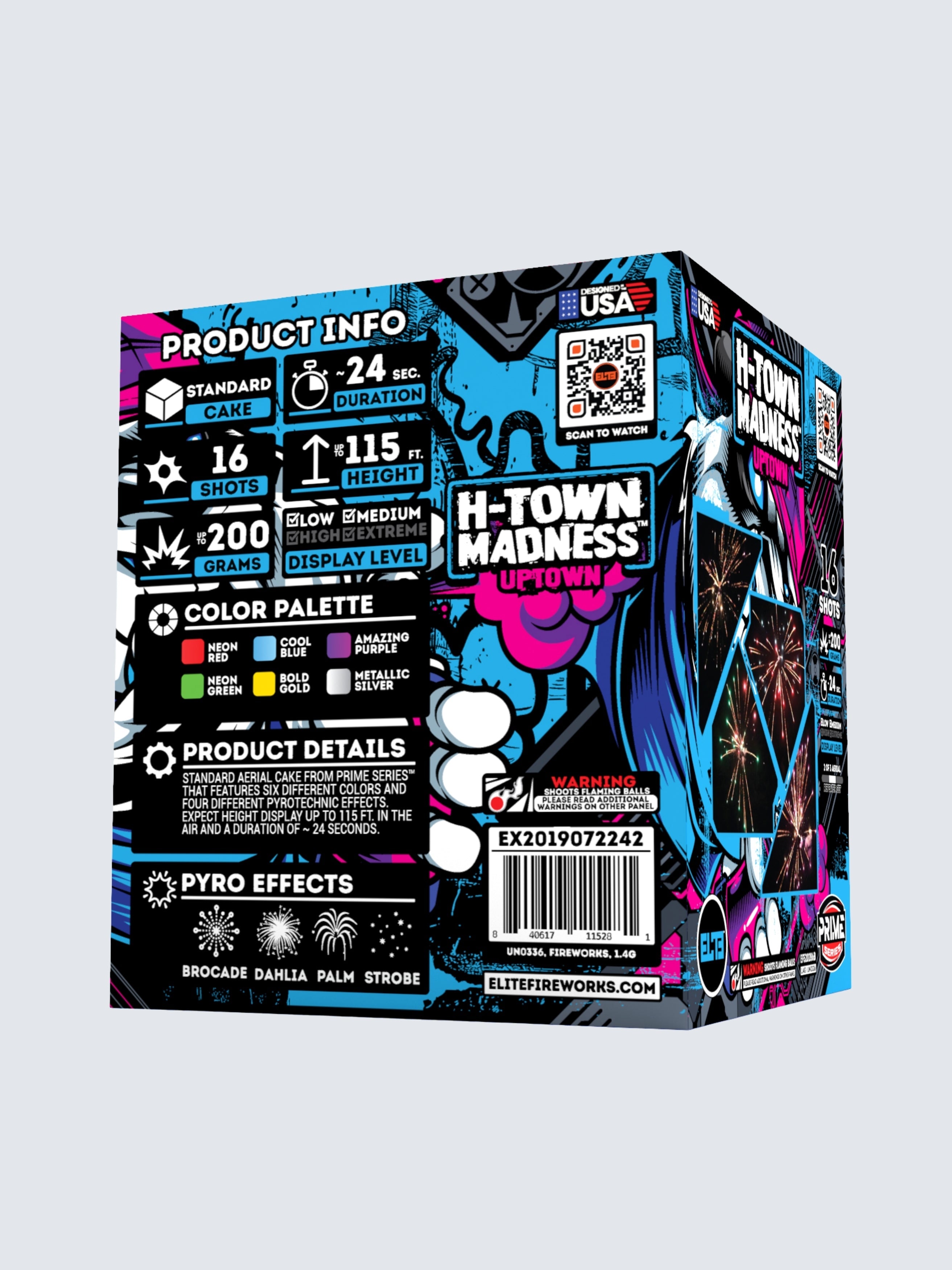 H-Town Madness™ | 192 Shot Aerial Repeater Box Kit™