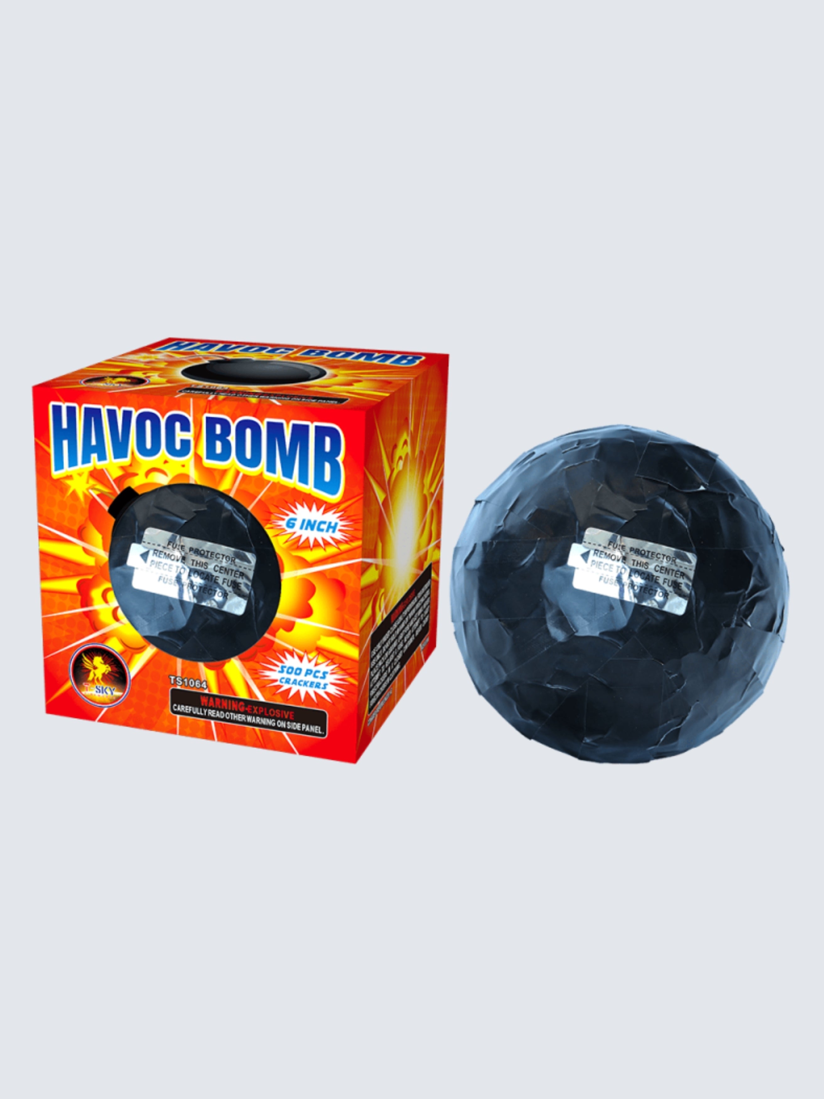 Havoc Bomb | 6" Bomb Single Cracker Noisemaker