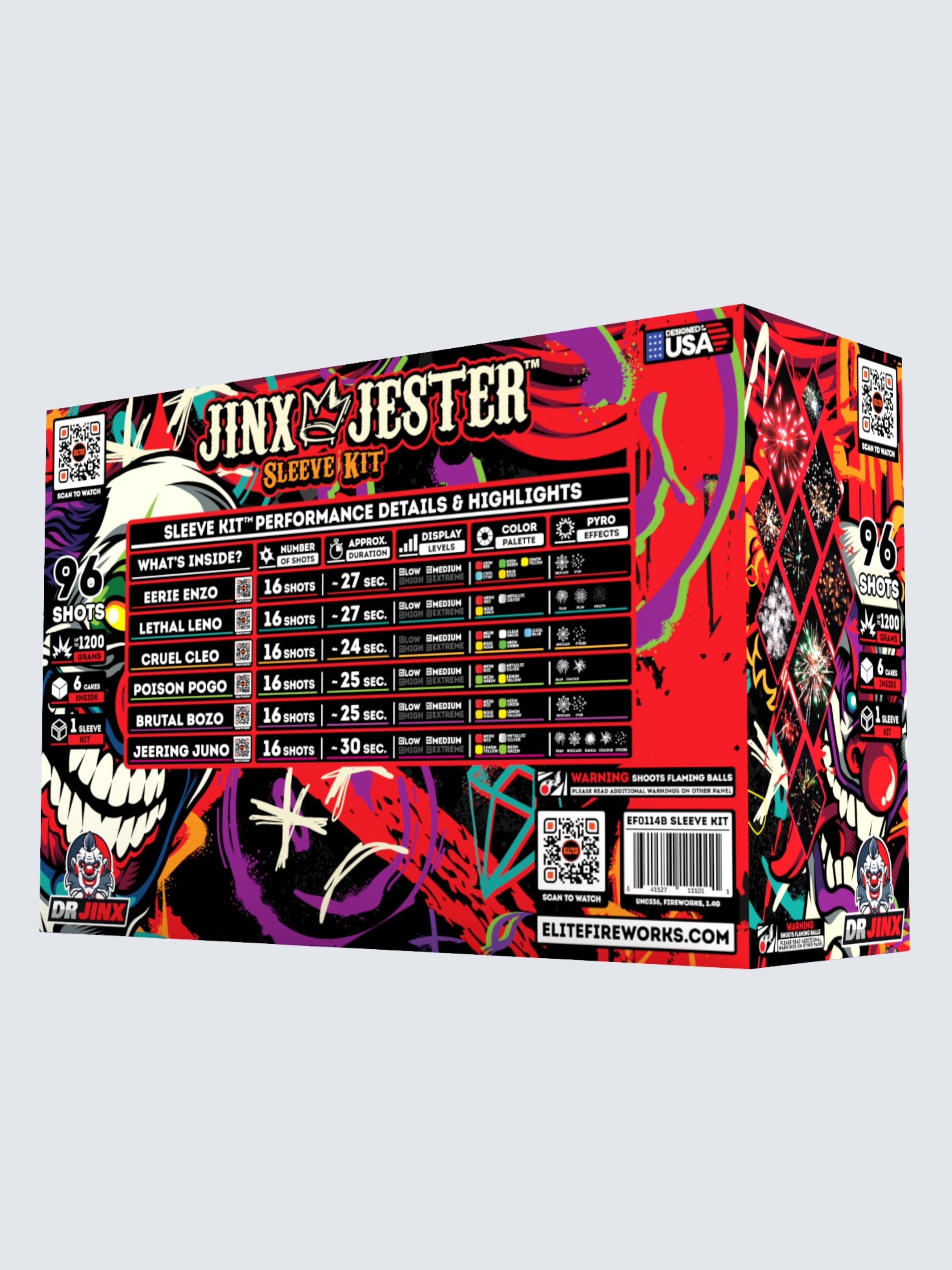 Jinx Jesters™ | 192 Shot Aerial Repeater Box Kit™