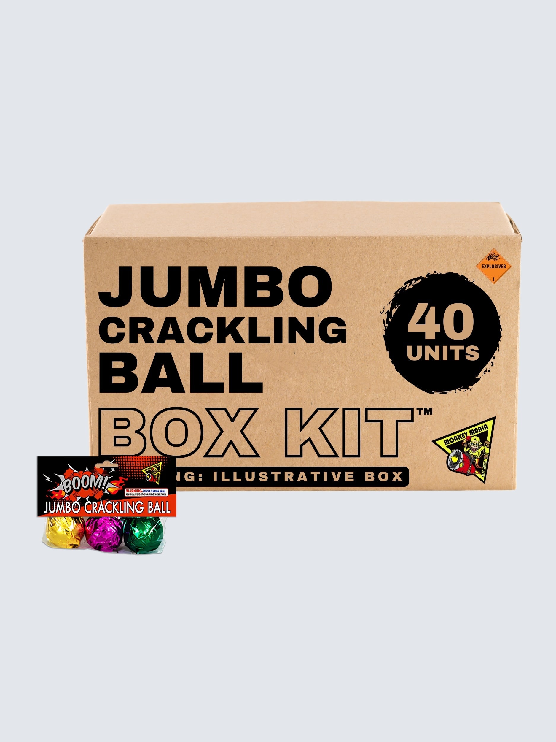 Jumbo Crackling Ball | Chain Crackle Noisemaker