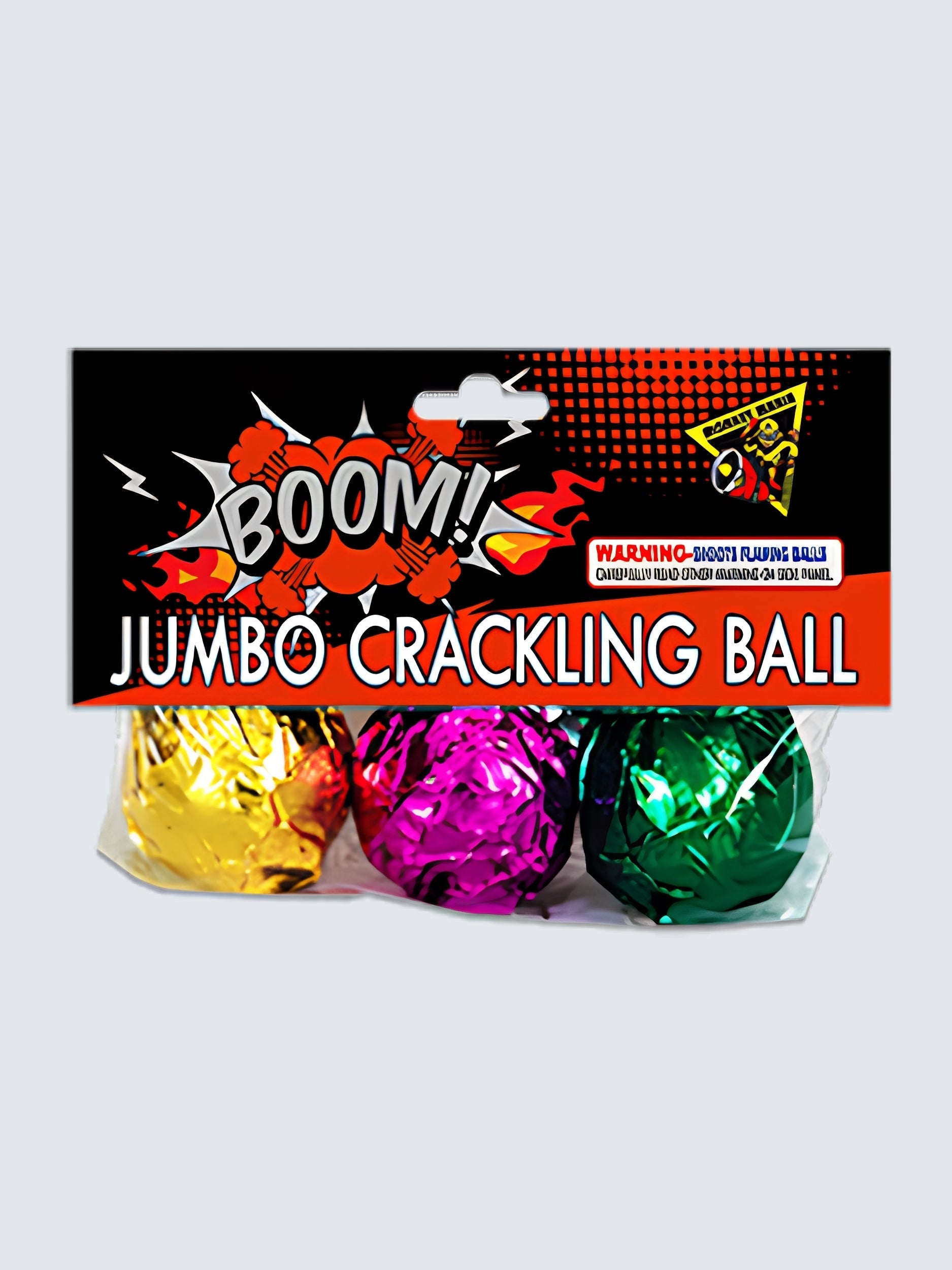 Jumbo Crackling Ball | Chain Crackle Noisemaker