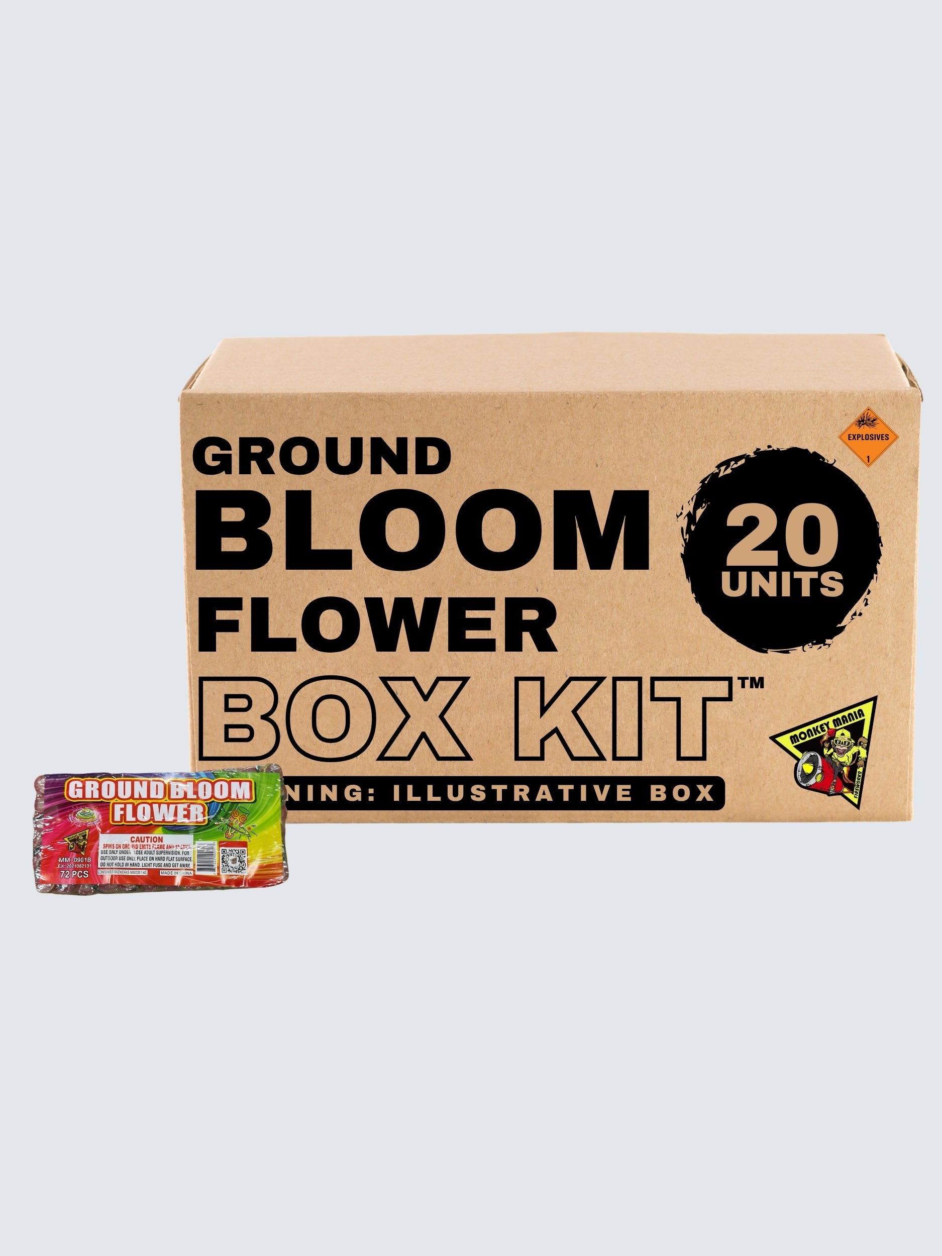 MM Ground Bloom Flower - Seventy Two Individual Bloom Flowers | Rapid Ground Spinner