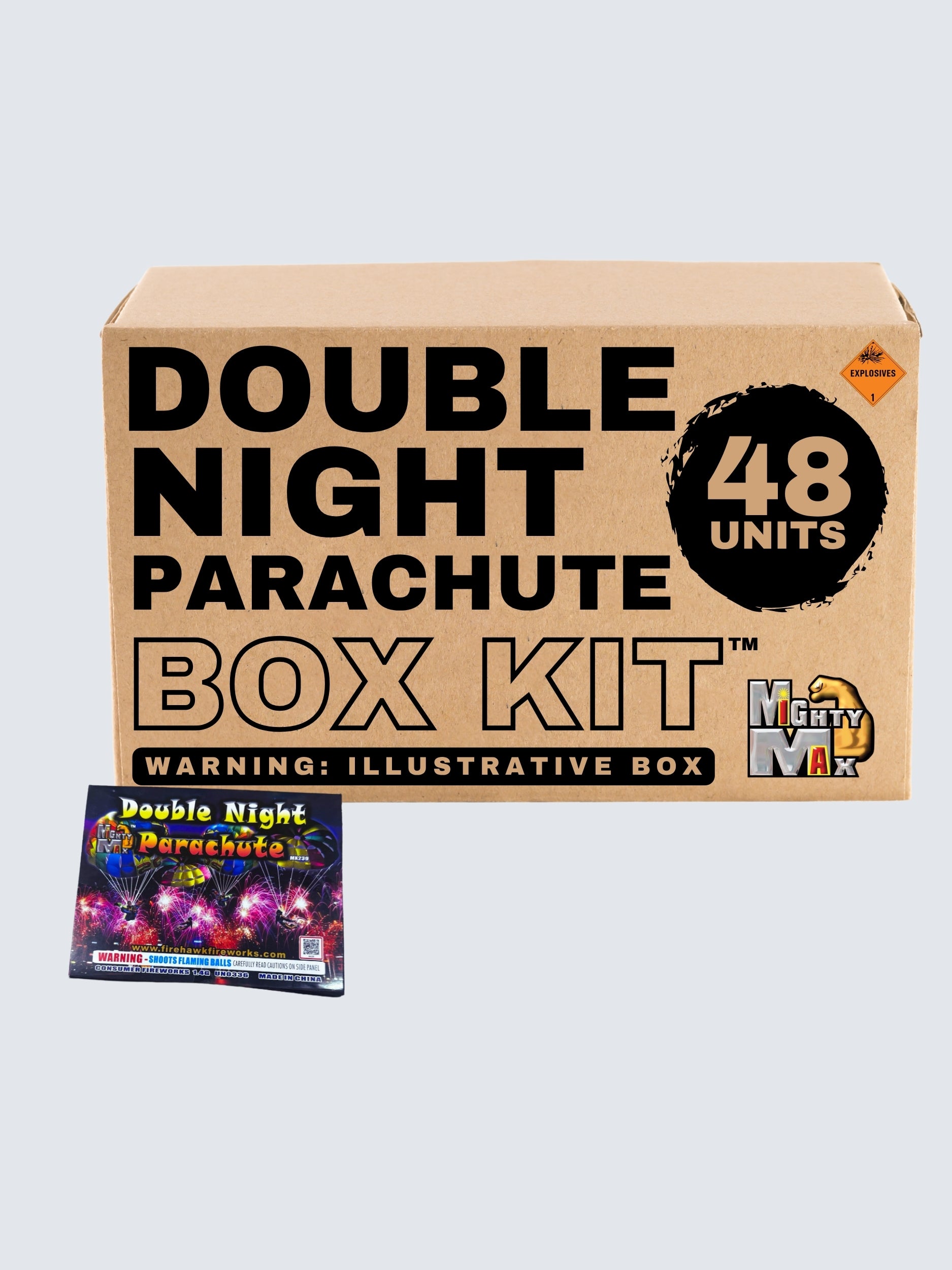 Mighty Max Double Night Parachute | Single Shot Aerial Night Parachute