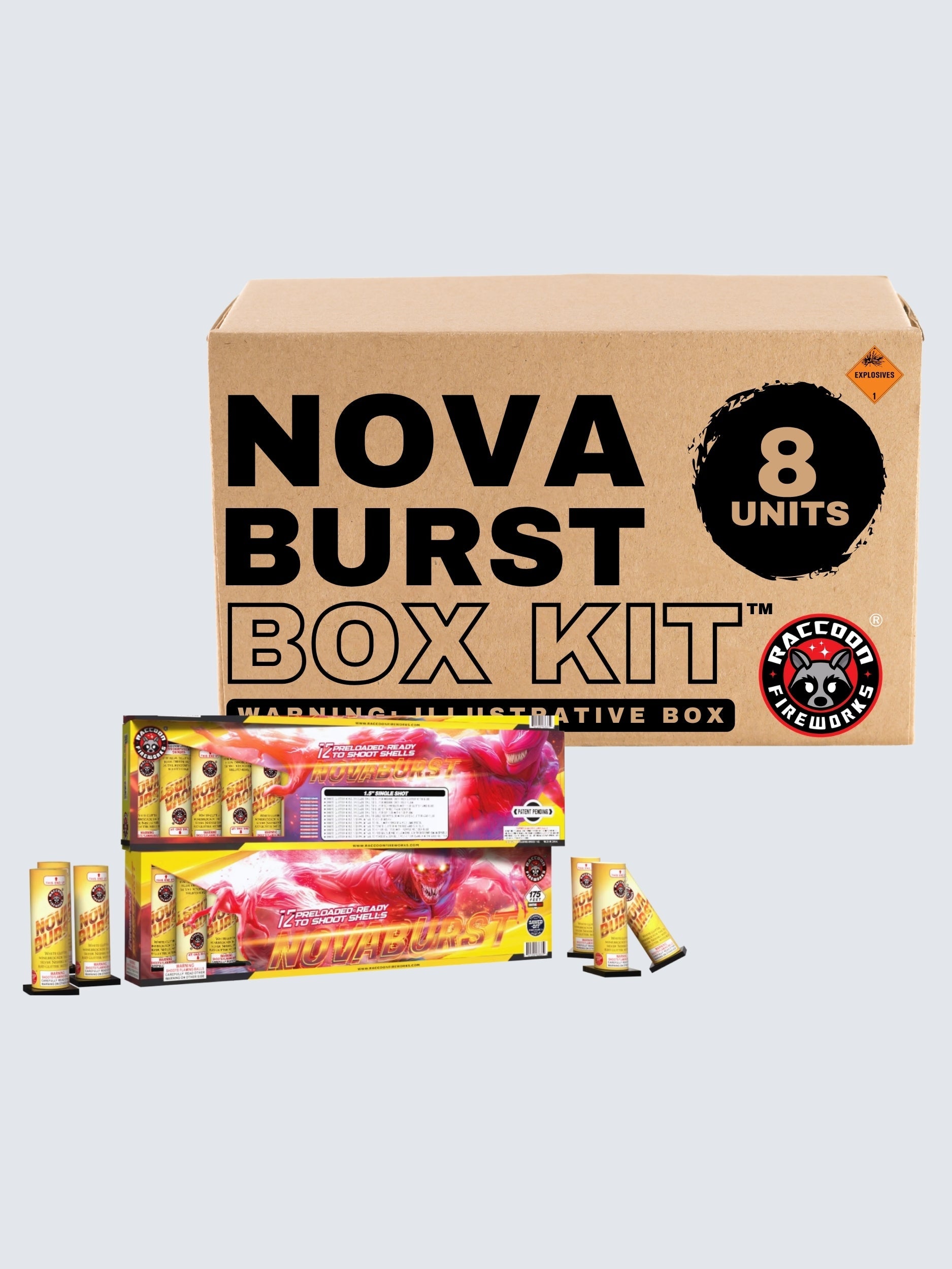 Novaburst| Twelve Pack of Single Break Pre-Loaded Shell