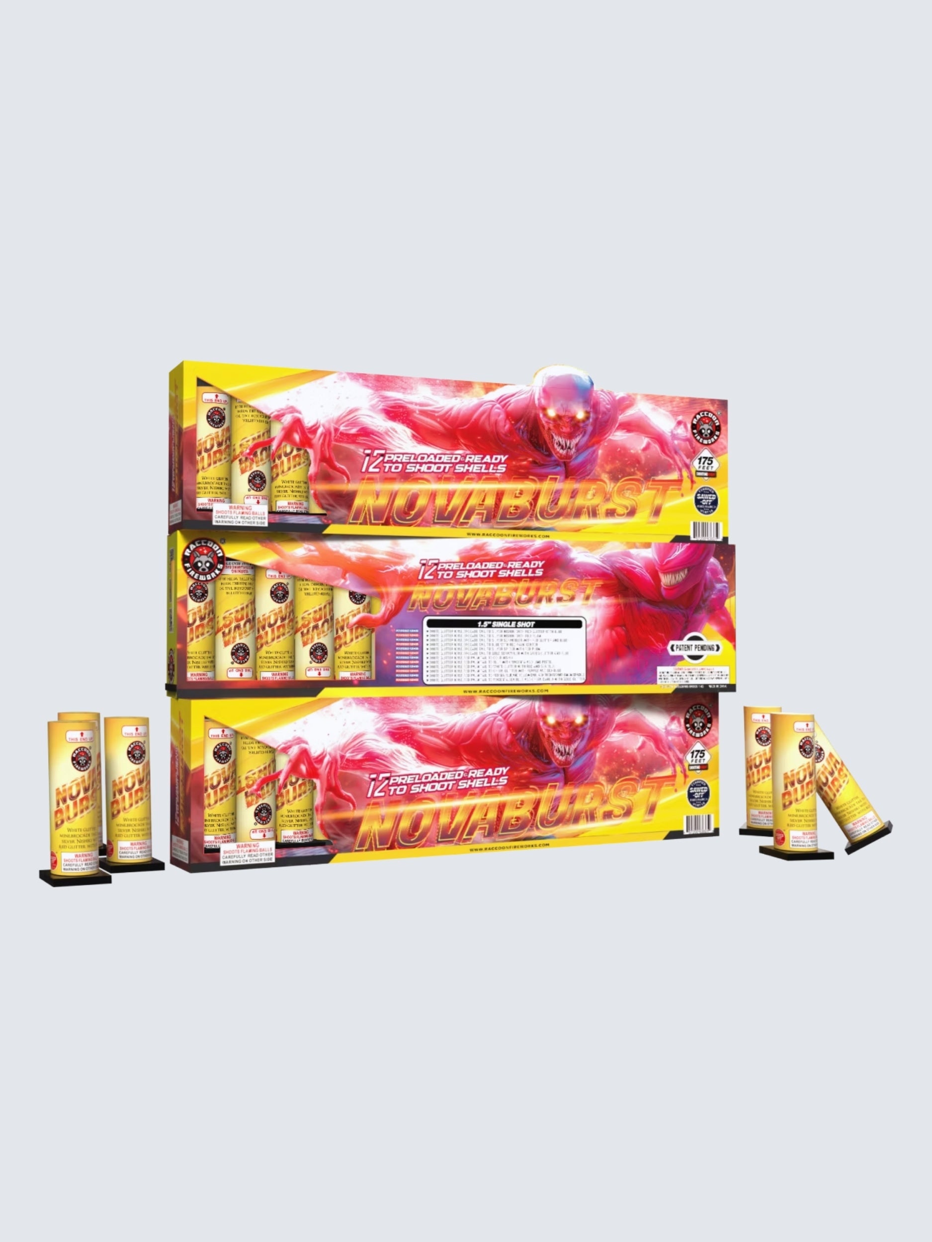 Novaburst| Twelve Pack of Single Break Pre-Loaded Shell