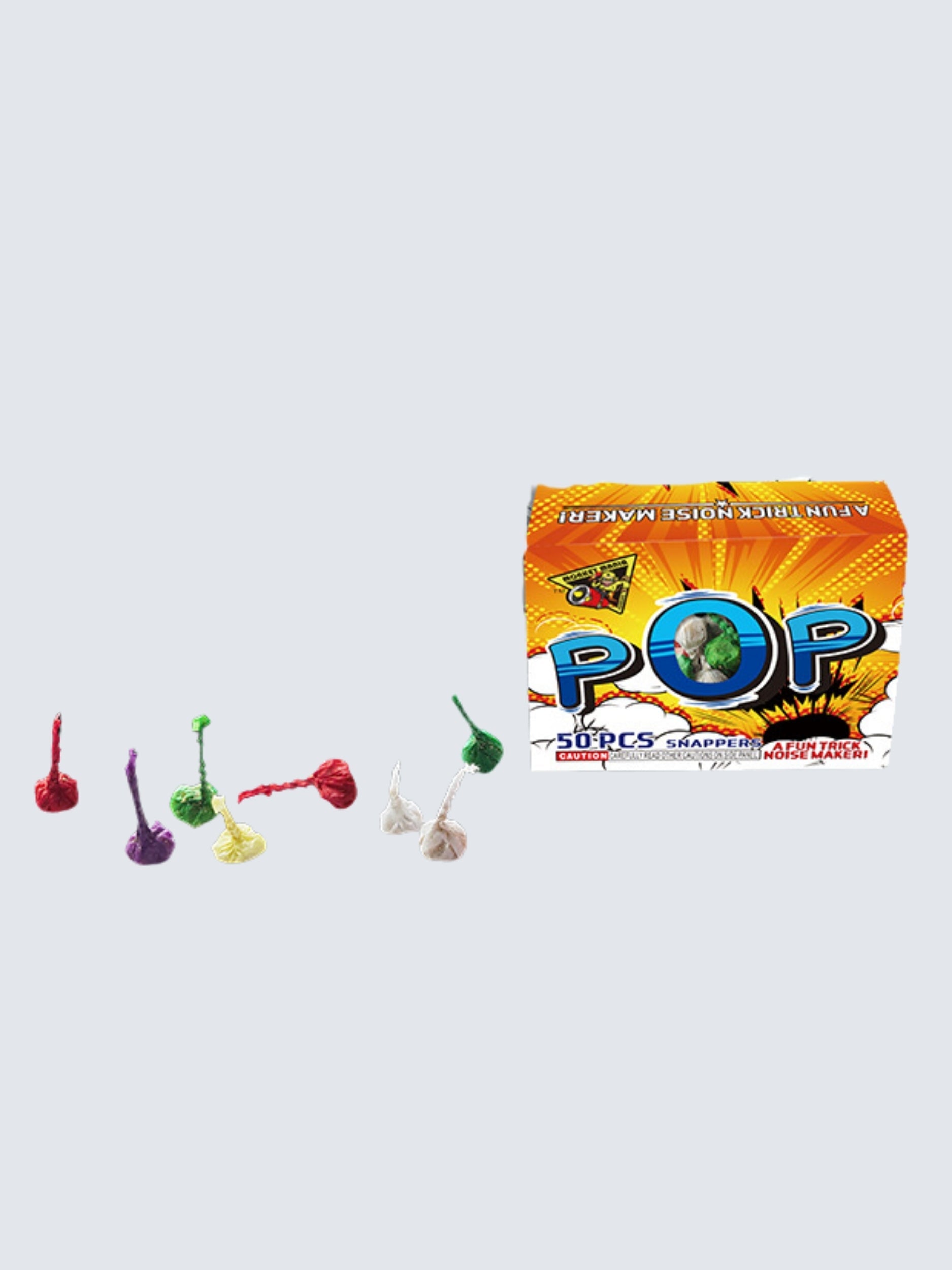 Pop by Monkey Mania | 50 Shot Single Snap Noisemaker Novelty