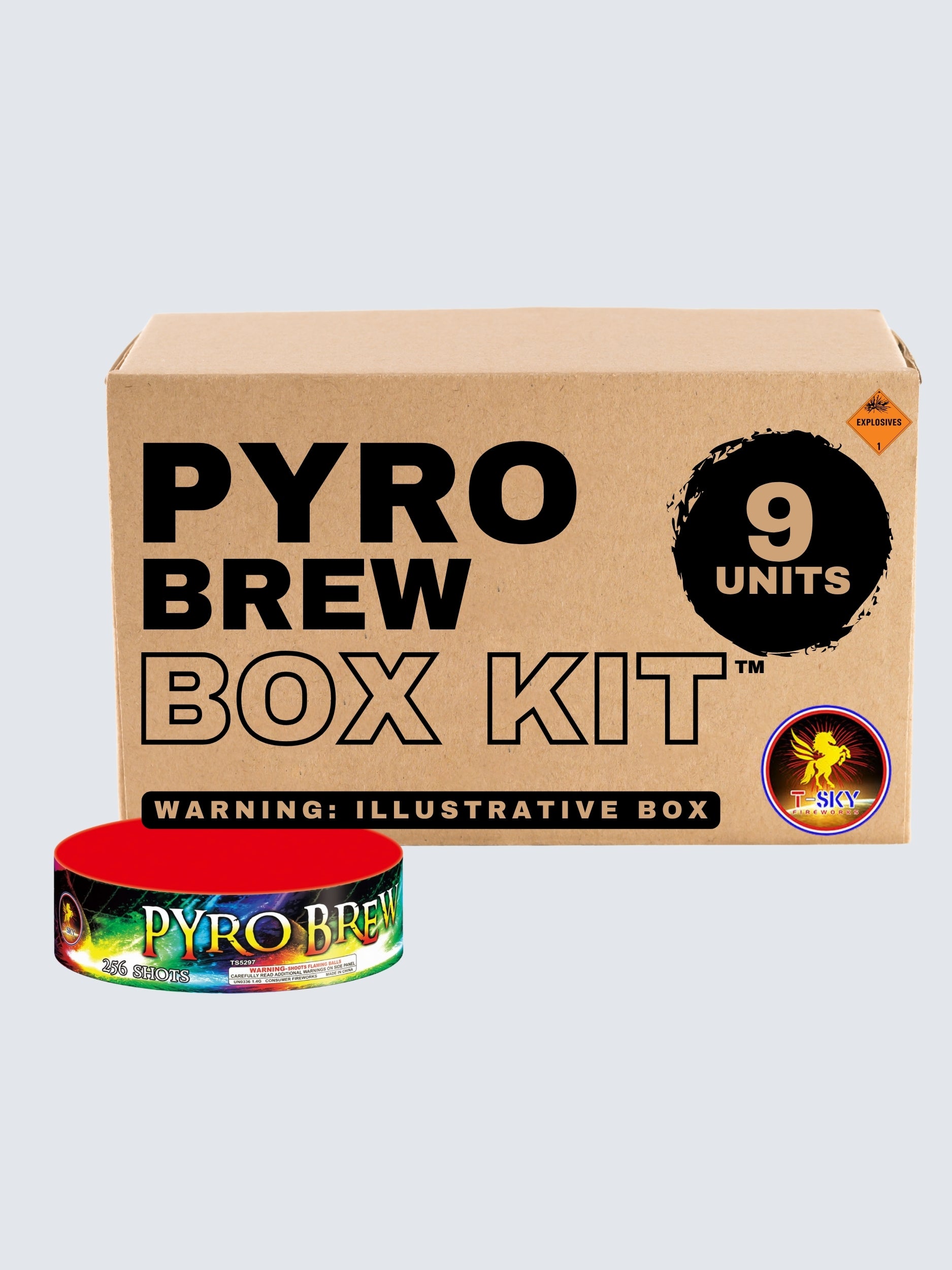 Pyro Brew | 256 Shot Aerial Repeater