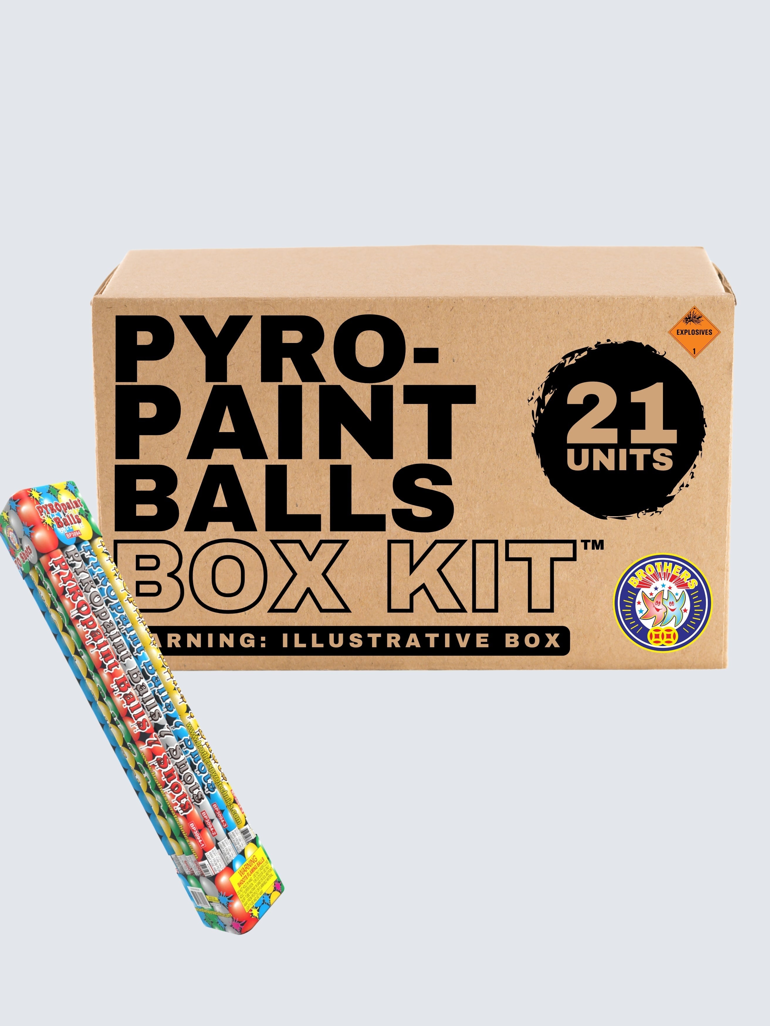 Pyropaint Balls | 7 Shot Roman Candle