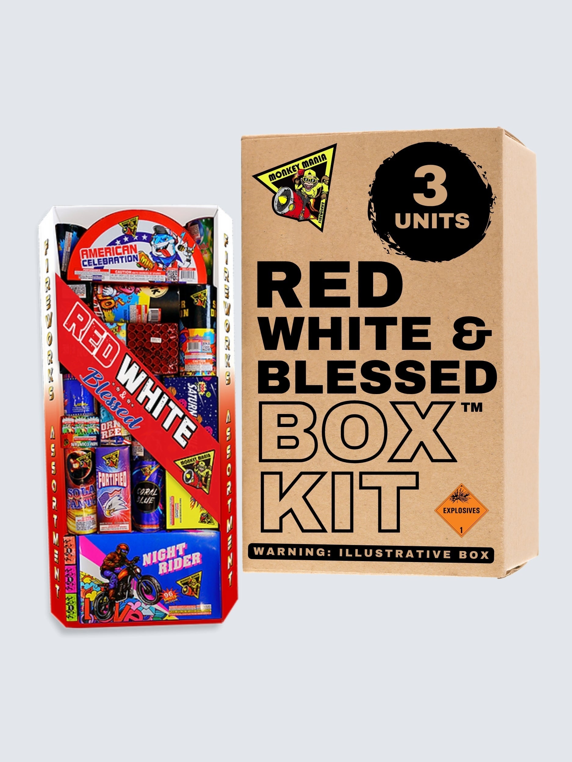Red White & Blessed | Aerial & Ground Mix Variety Assortment