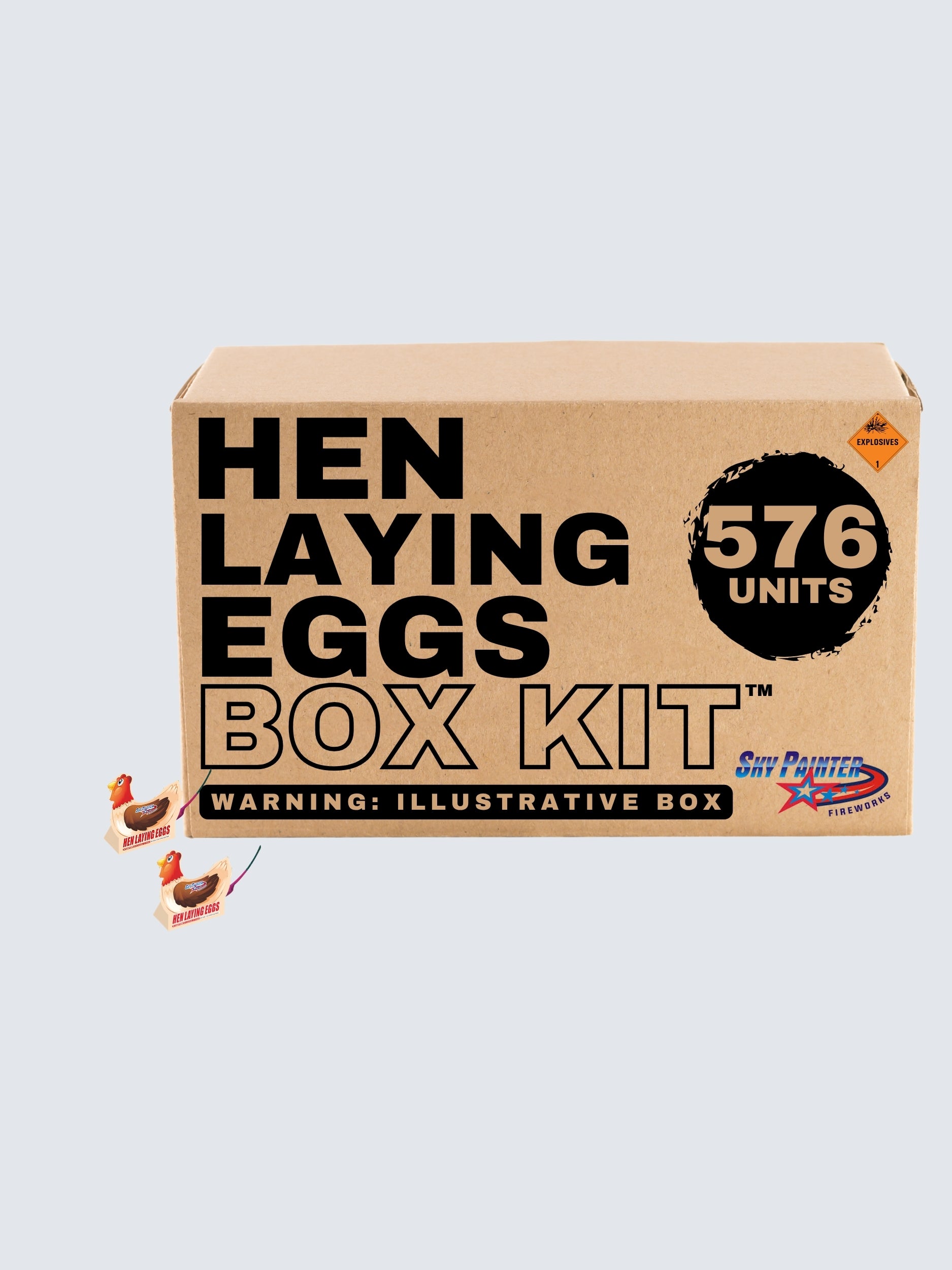 Sky Painter Hen Laying Eggs | Paper-craft Chicken Shape Fountain Ground Novelty