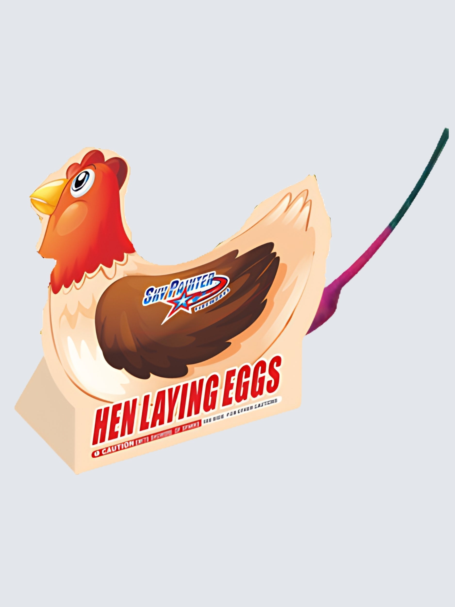Sky Painter Hen Laying Eggs | Paper-craft Chicken Shape Fountain Ground Novelty