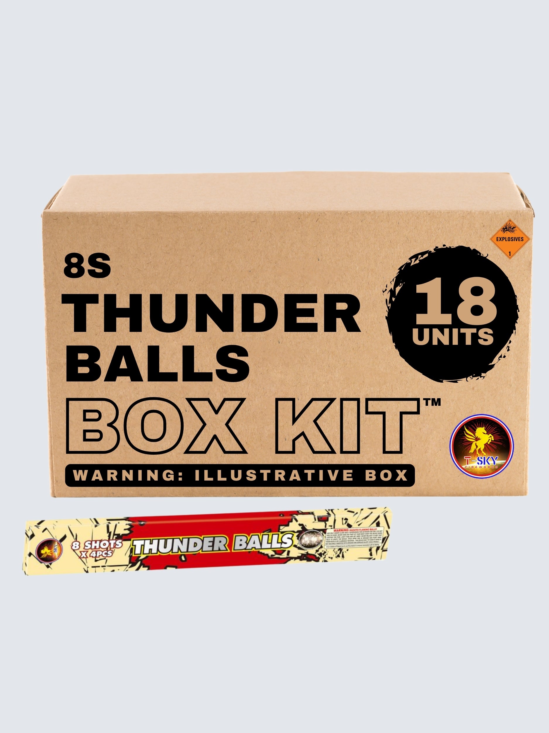 Thunder Balls | 8 Shot Roman Candle