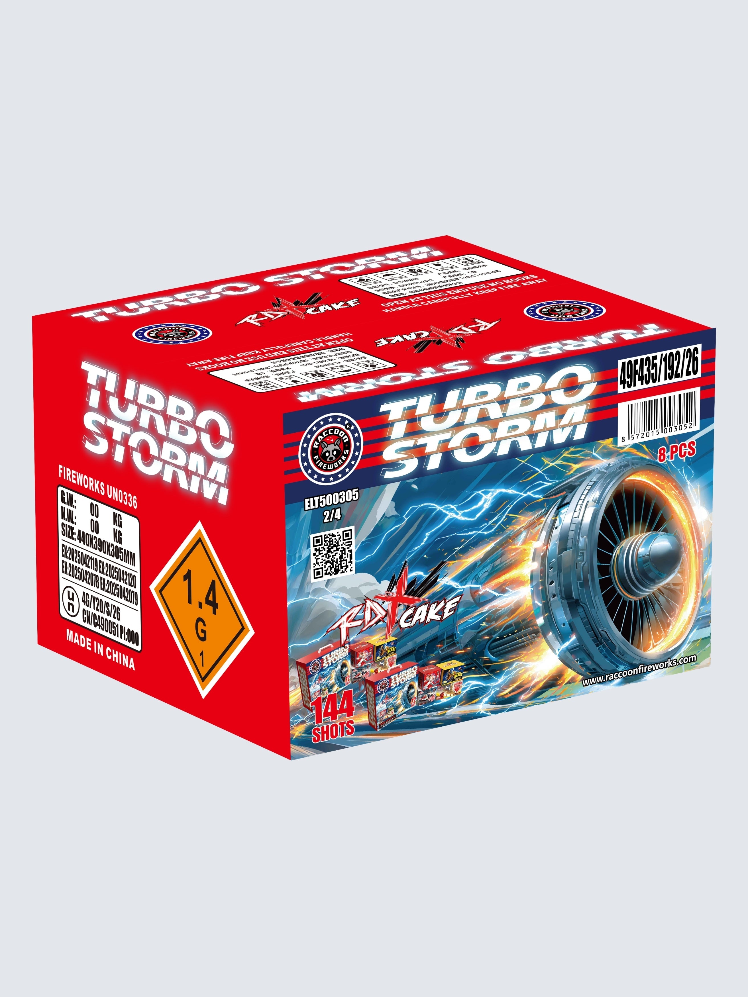 Turbo Storm | 144 Shot Aerial Repeater Box Kit™