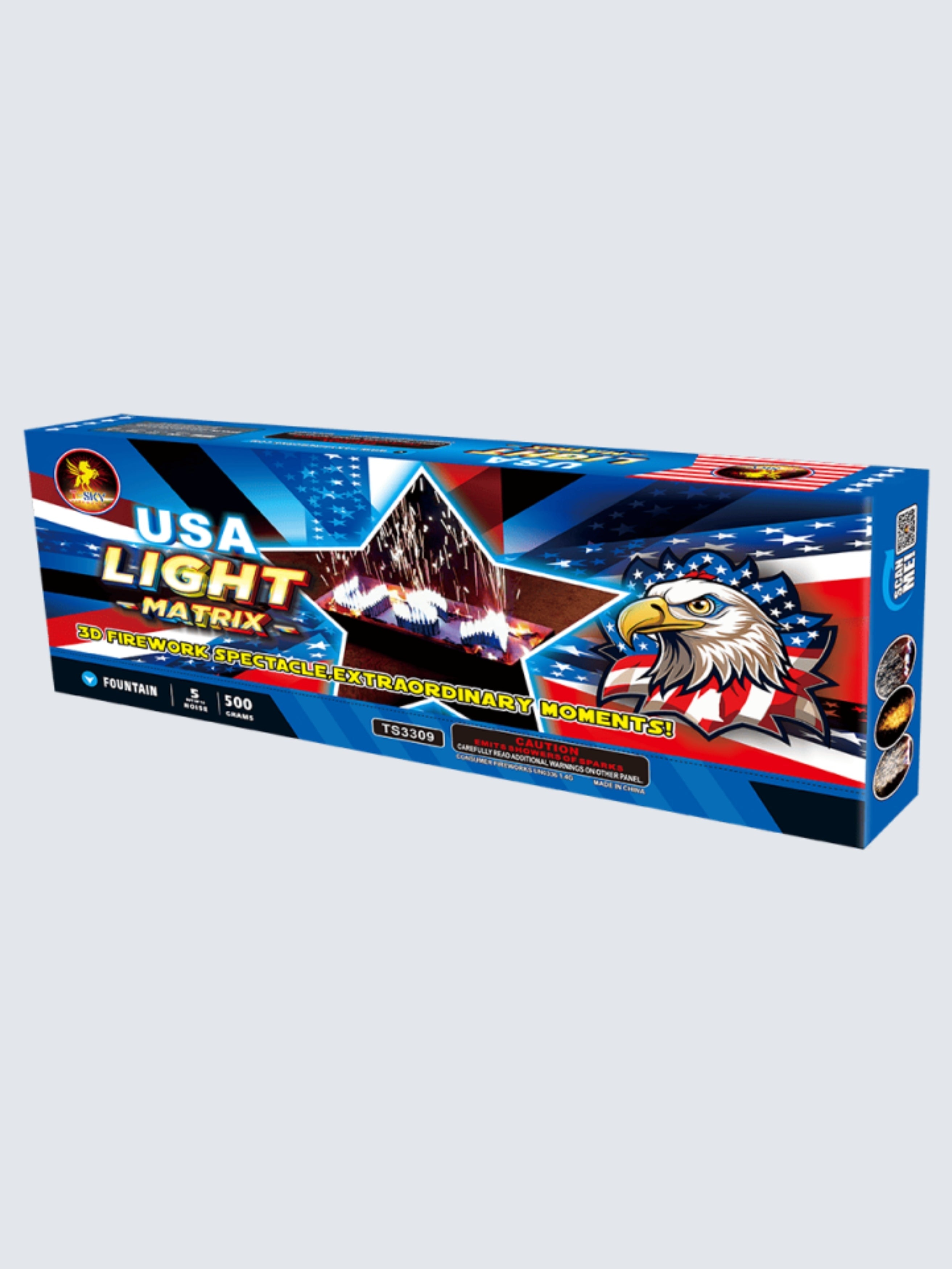 USA Light Matrix | X-tra Large Shower Fountain Spurt™