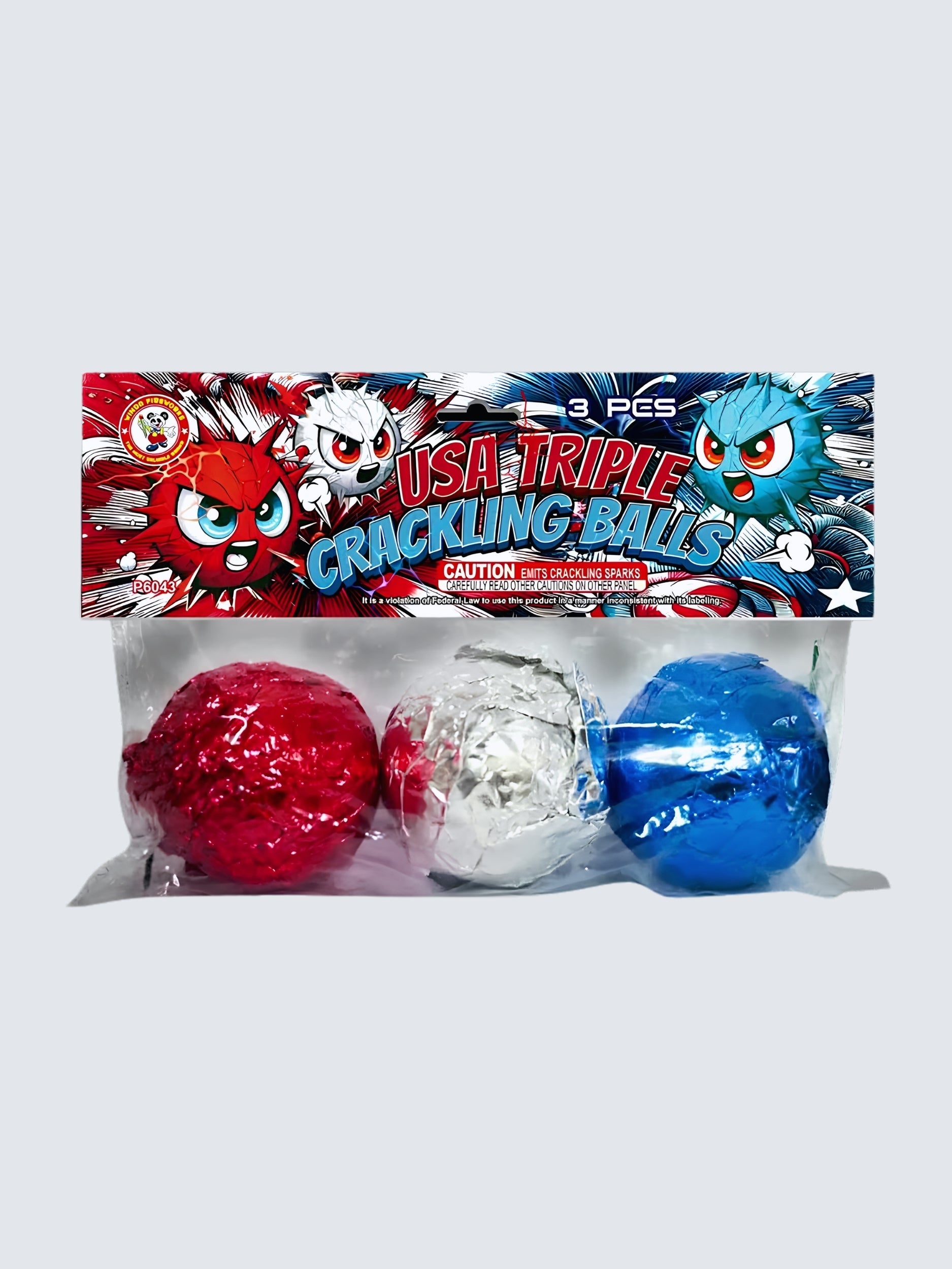 USA Triple Crackling Balls | Chain Crackle Noisemaker