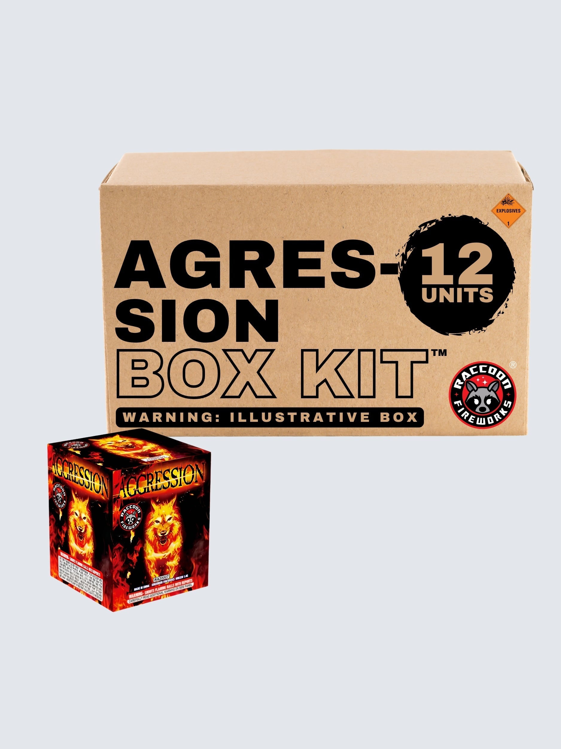 Aggression | 25 Shot Aerial Repeater by Raccoon Fireworks -Shop Online for Standard Cake at Elite Fireworks!