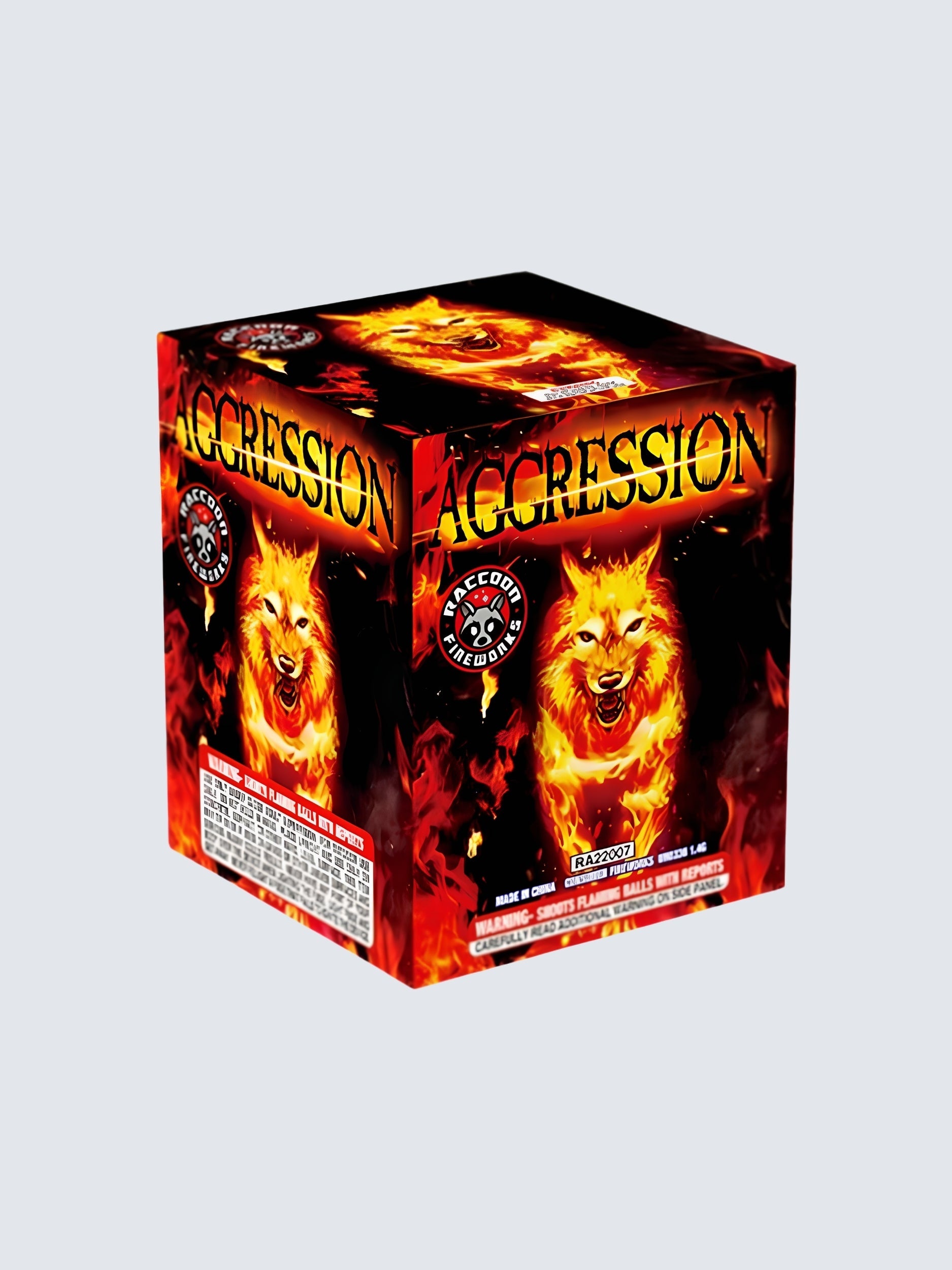 Aggression | 25 Shot Aerial Repeater by Raccoon Fireworks -Shop Online for Standard Cake at Elite Fireworks!