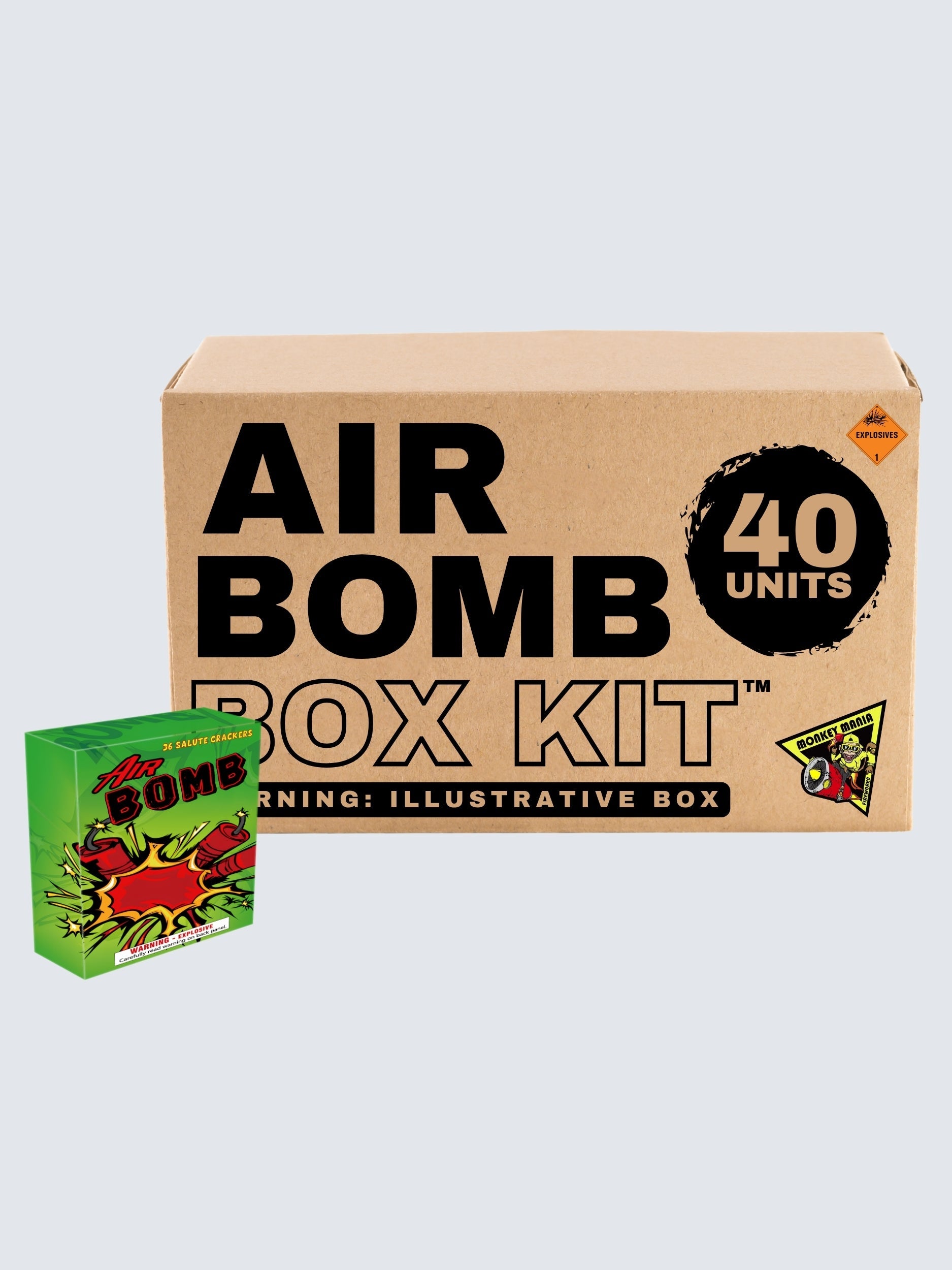 Air Bomb | 36 Shot Single Cracker Noisemaker by Monkey Mania -Shop Online for Cracker Salute™ at Elite Fireworks!