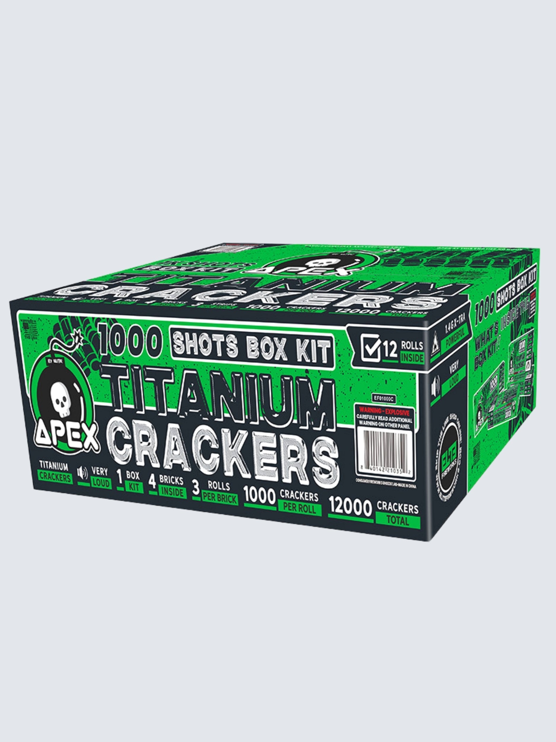 Apex Titanium Crackers™ | 1000 Shot Noisemaker by Apex by Elite!™ -Shop Online for Large Titanium Cracker at Elite Fireworks!