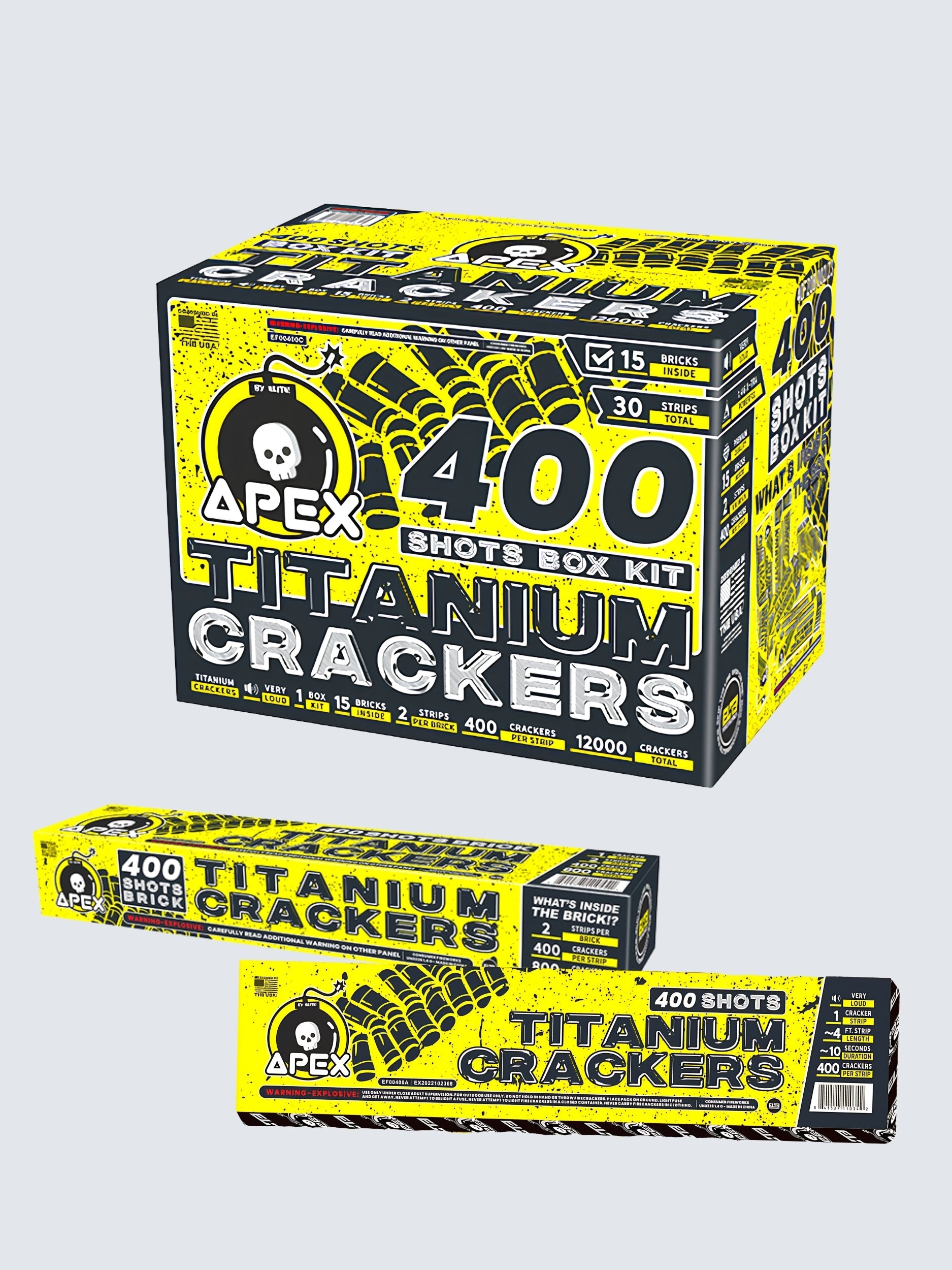 Apex Titanium Crackers™ | 400 Shot Noisemaker by Apex by Elite!™ -Shop Online for Standard Titanium Cracker at Elite Fireworks!