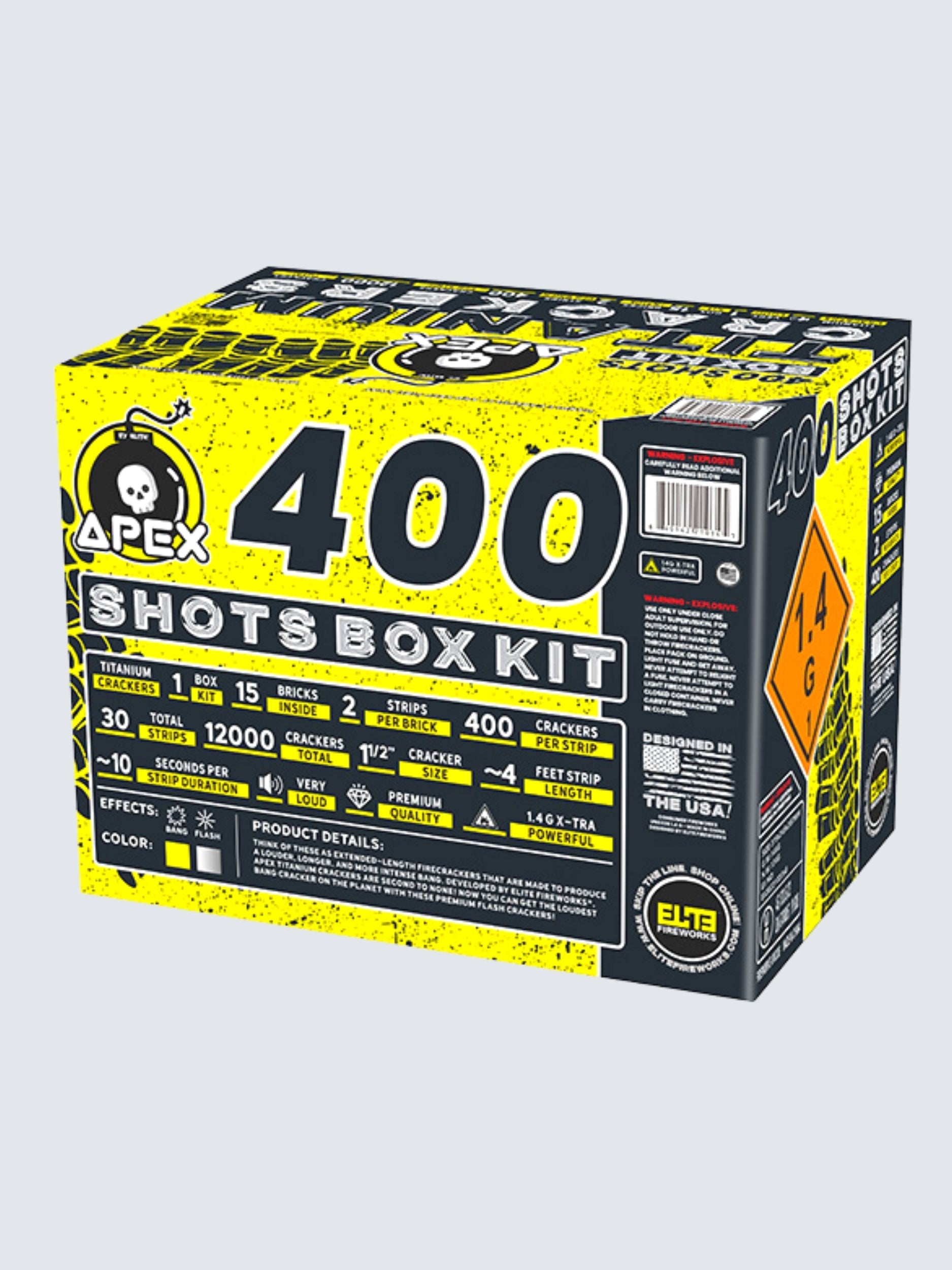 Apex Titanium Crackers™ | 400 Shot Noisemaker by Apex by Elite!™ -Shop Online for Standard Titanium Cracker at Elite Fireworks!
