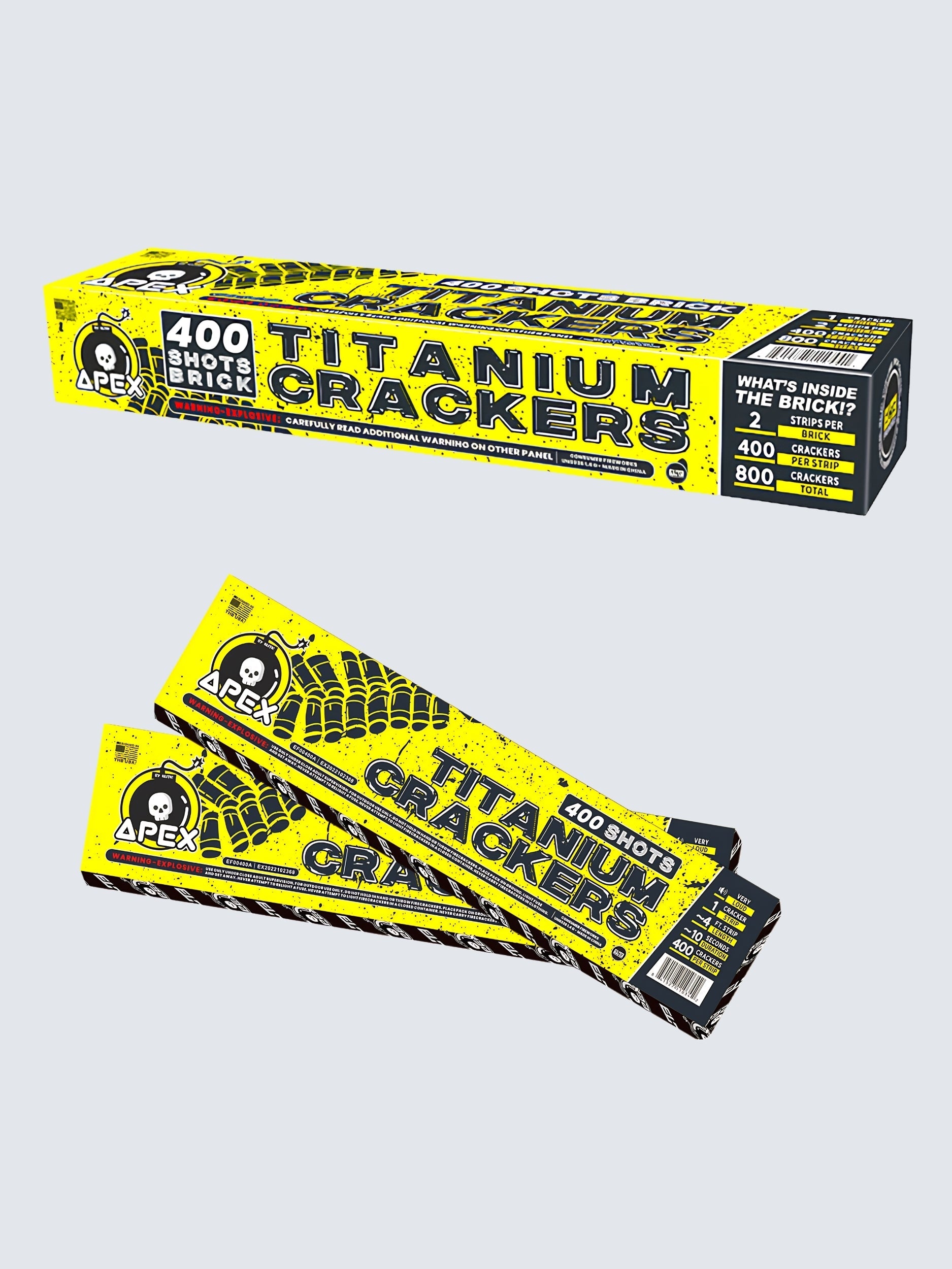 Apex Titanium Crackers™ | 400 Shot Noisemaker by Apex by Elite!™ -Shop Online for Standard Titanium Cracker at Elite Fireworks!