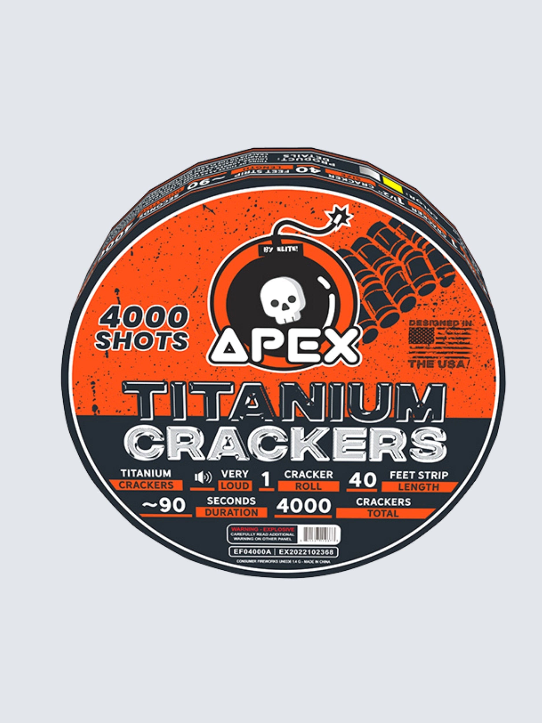 Apex Titanium Crackers™ | 4000 Shot Noisemaker by Apex by Elite!™ -Shop Online for X-tra Large Titanium Cracker™ at Elite Fireworks!