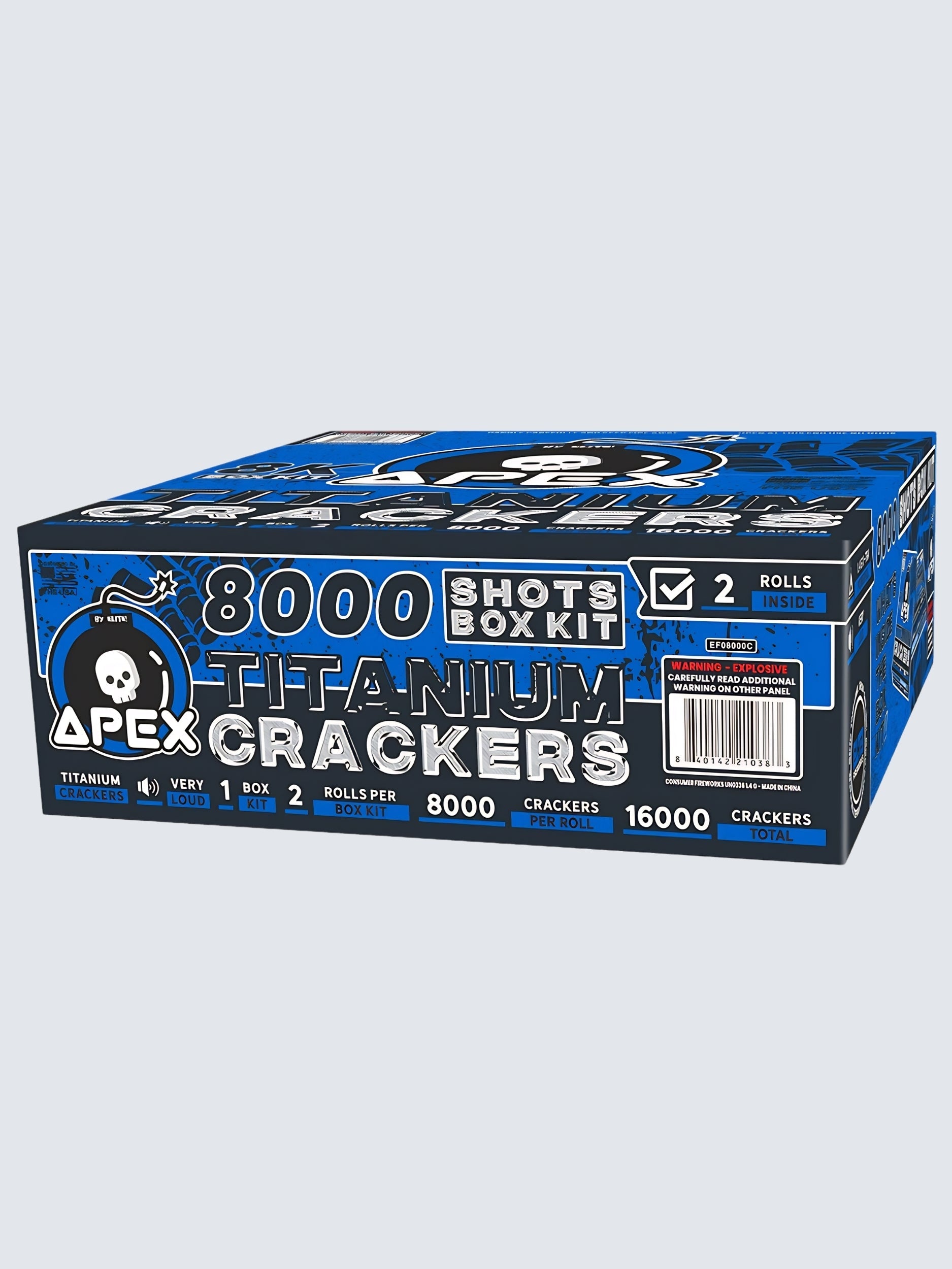 Apex Titanium Crackers™ | 8000 Shot Noisemaker by Apex by Elite!™ -Shop Online for X-tra Large Titanium Cracker™ at Elite Fireworks!