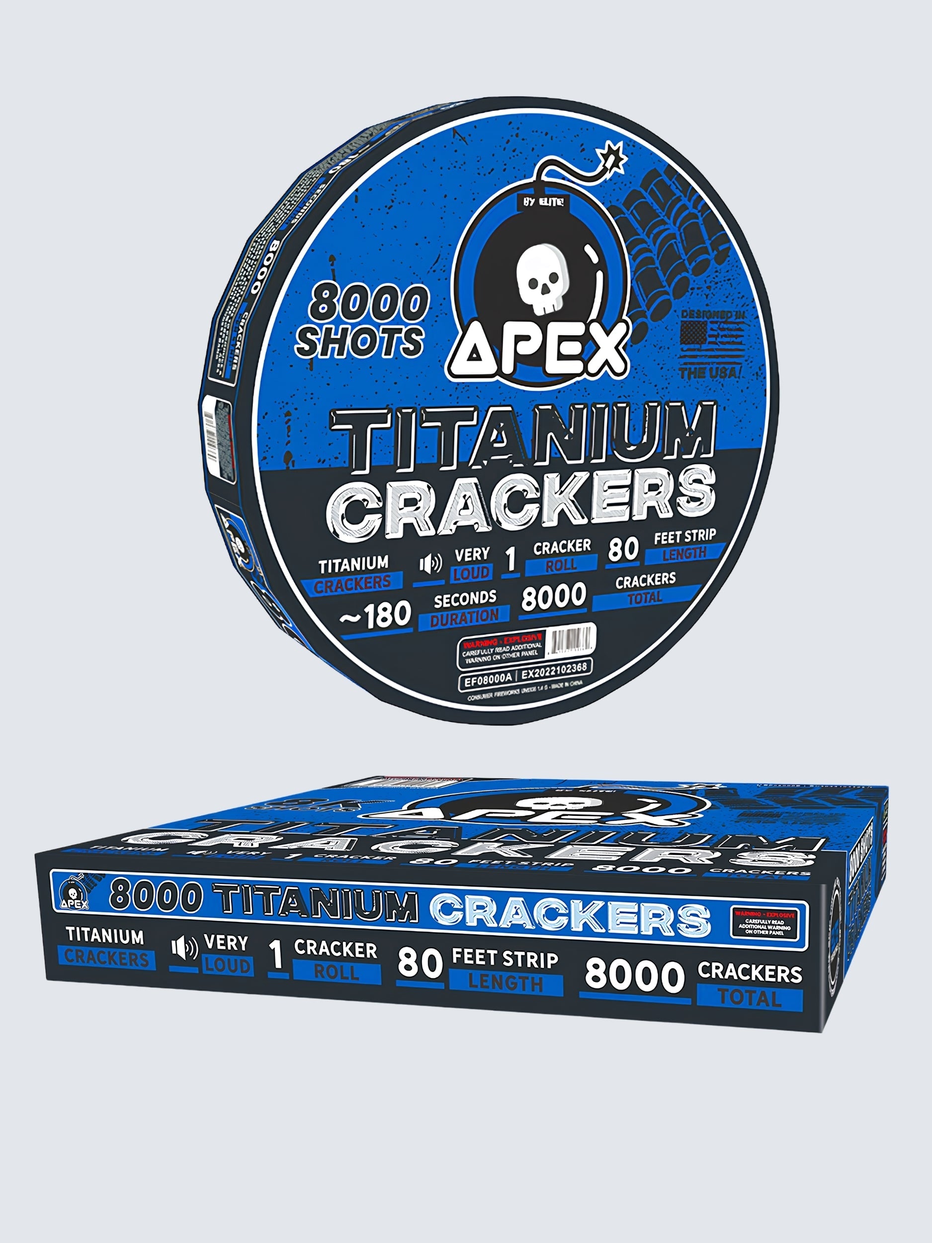Apex Titanium Crackers™ | 8000 Shot Noisemaker by Apex by Elite!™ -Shop Online for X-tra Large Titanium Cracker™ at Elite Fireworks!