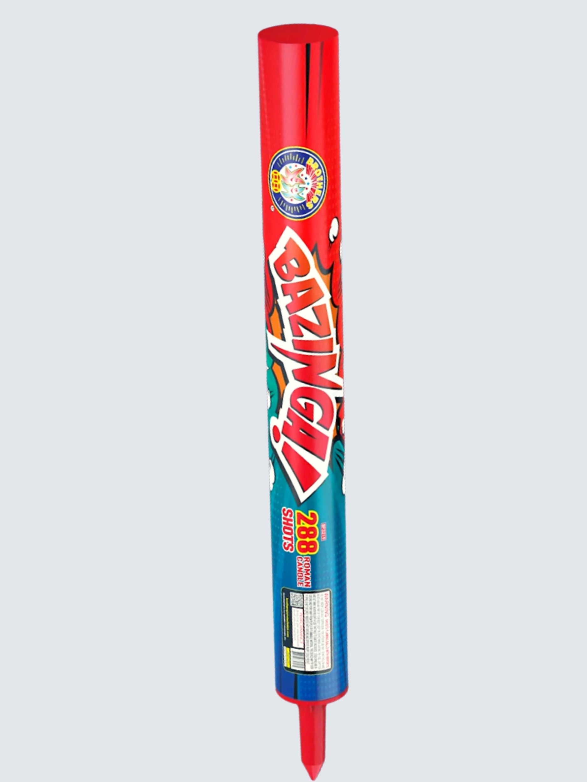 Bazinga! | 288 Shot Barrage Candle by Brothers Pyrotechnics -Shop Online for X-tra Large Candle™ at Elite Fireworks!