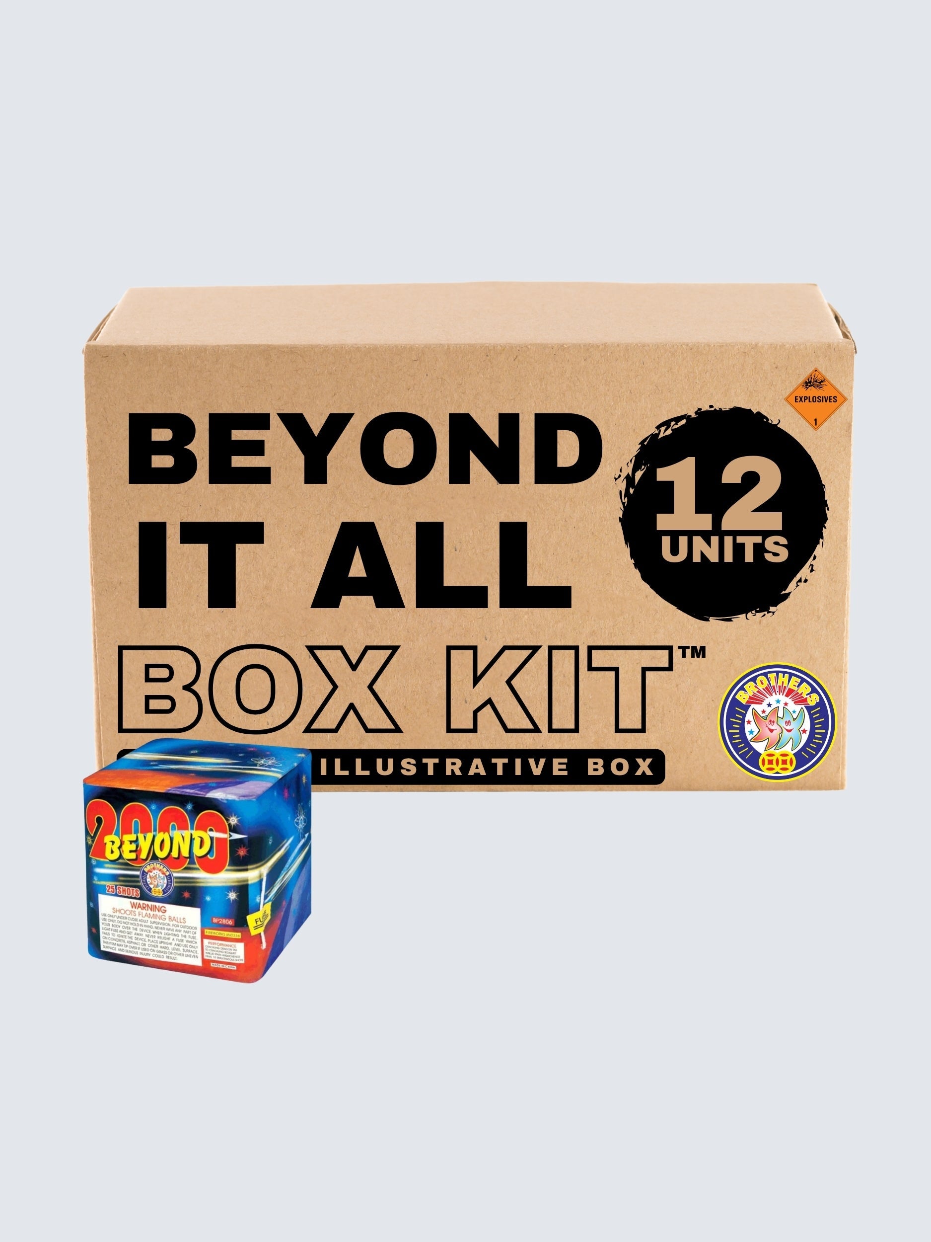 Beyond It All | 25 Shot Aerial Repeater by Brothers Pyrotechnics -Shop Online for Standard Cake at Elite Fireworks!