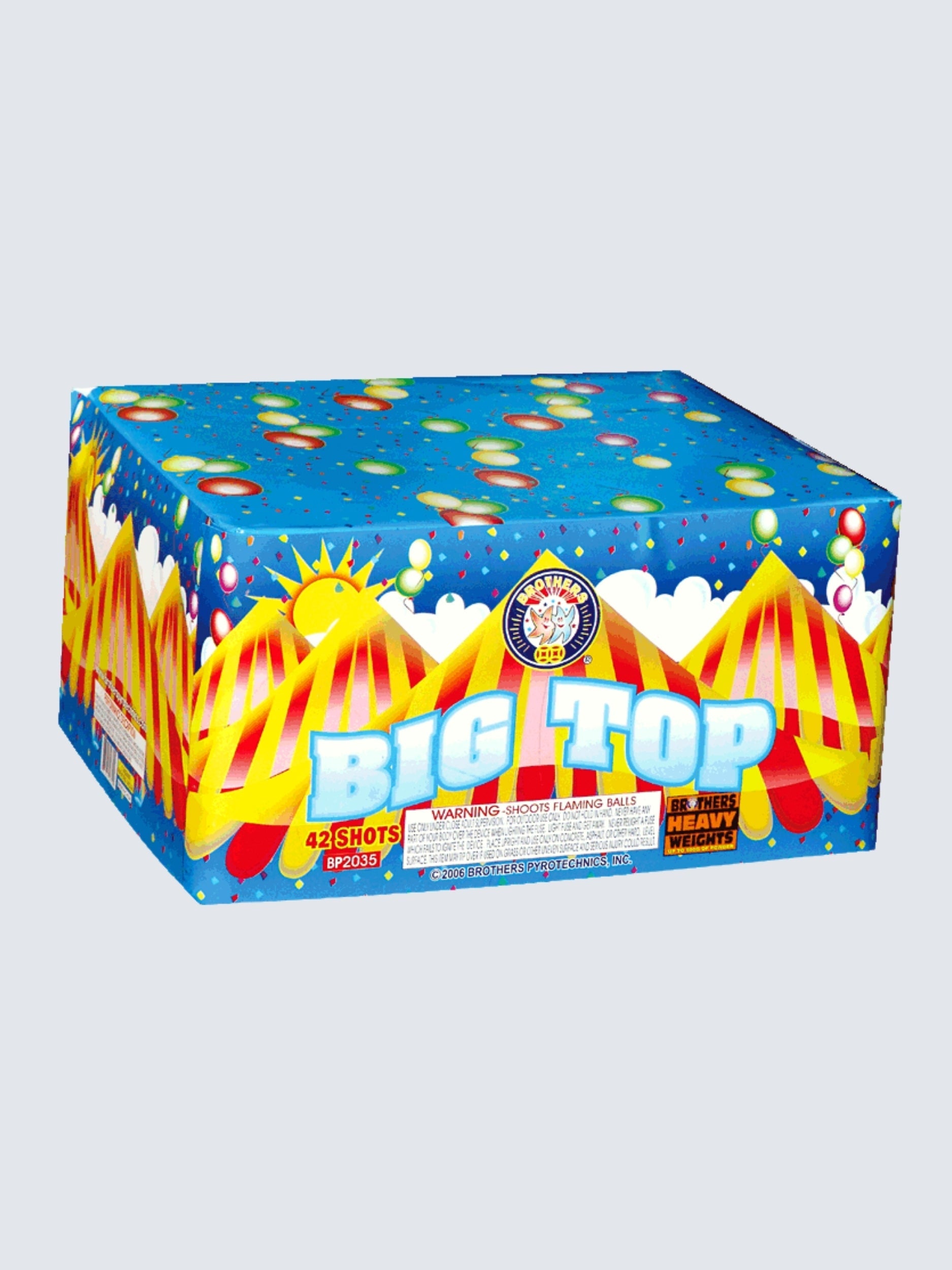 Big Top | 42 Shot Aerial Repeater by Brothers Pyrotechnics -Shop Online for X-tra Large Cake™ at Elite Fireworks!