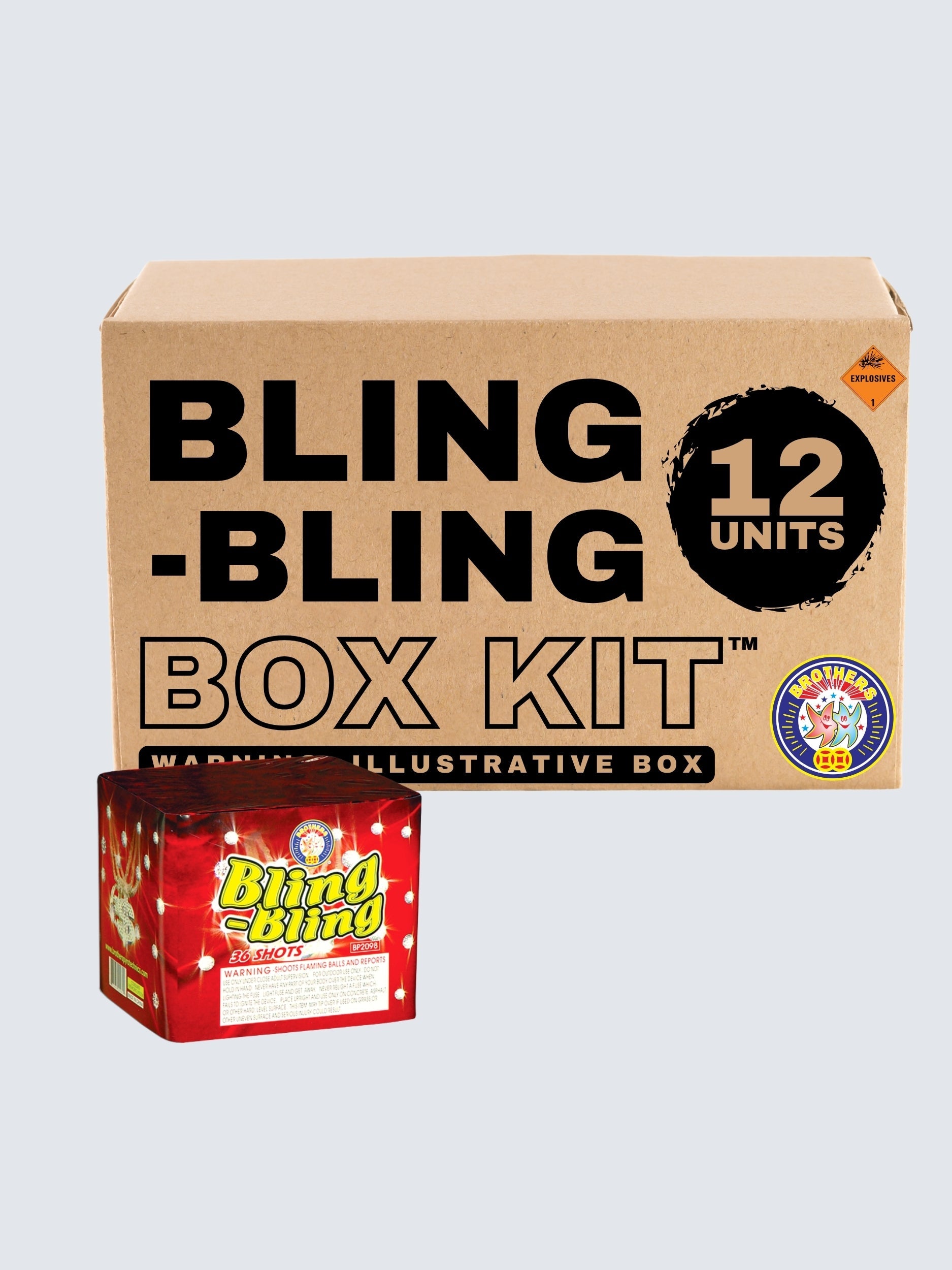 Bling-Bling | 36 Shot Aerial Repeater by Brothers Pyrotechnics -Shop Online for Standard Cake at Elite Fireworks!