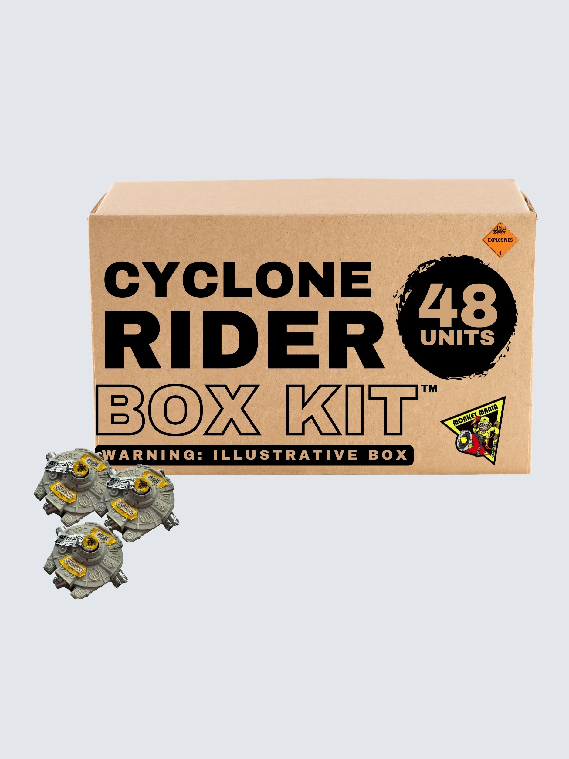Cyclone Rider | Rapid Plastic Spinning Ground Novelty by Monkey Mania -Shop Online for Standard Spinner at Elite Fireworks!