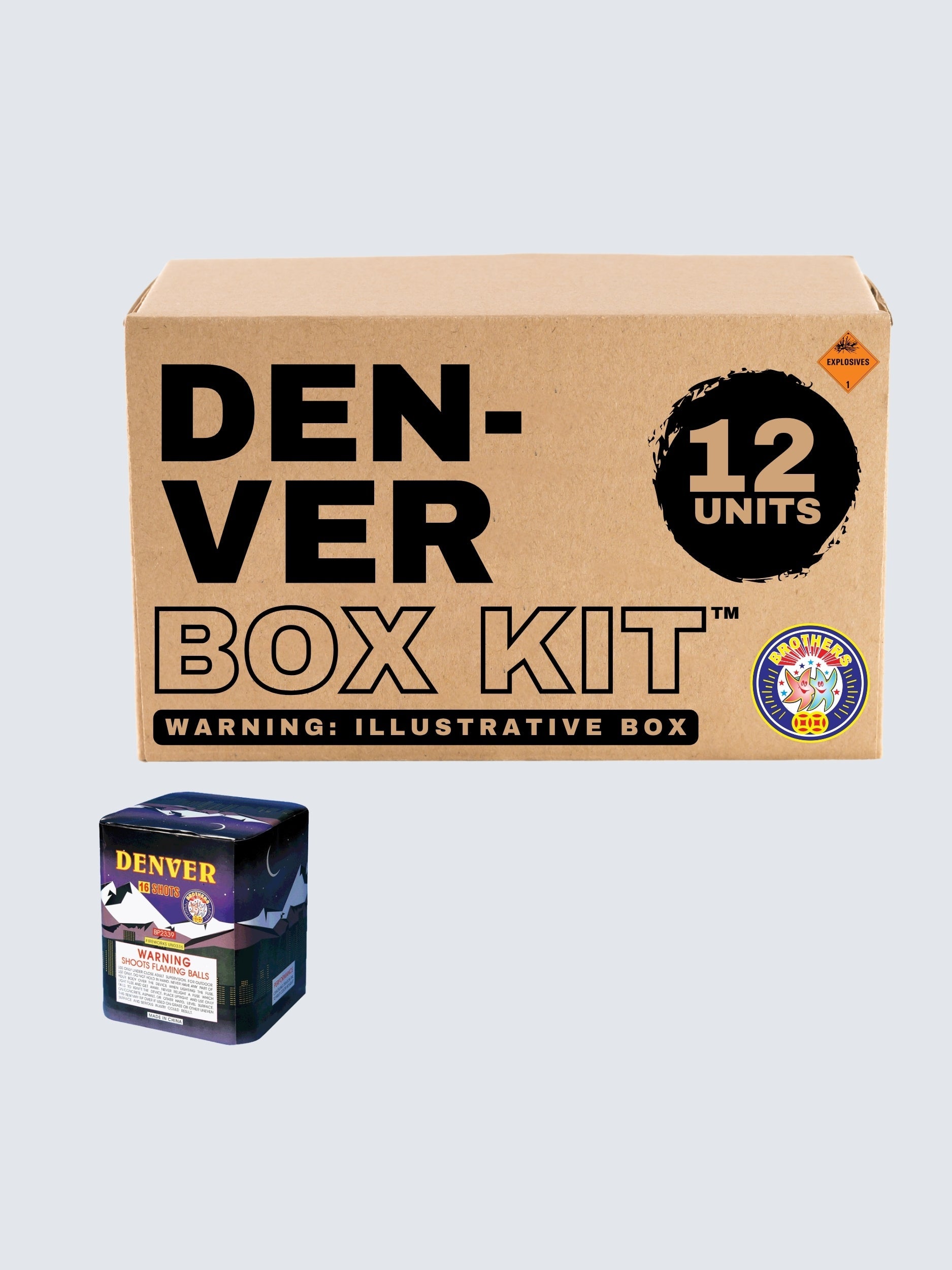 Denver | 16 Shot Aerial Repeater by Brothers Pyrotechnics -Shop Online for Standard Cake at Elite Fireworks!