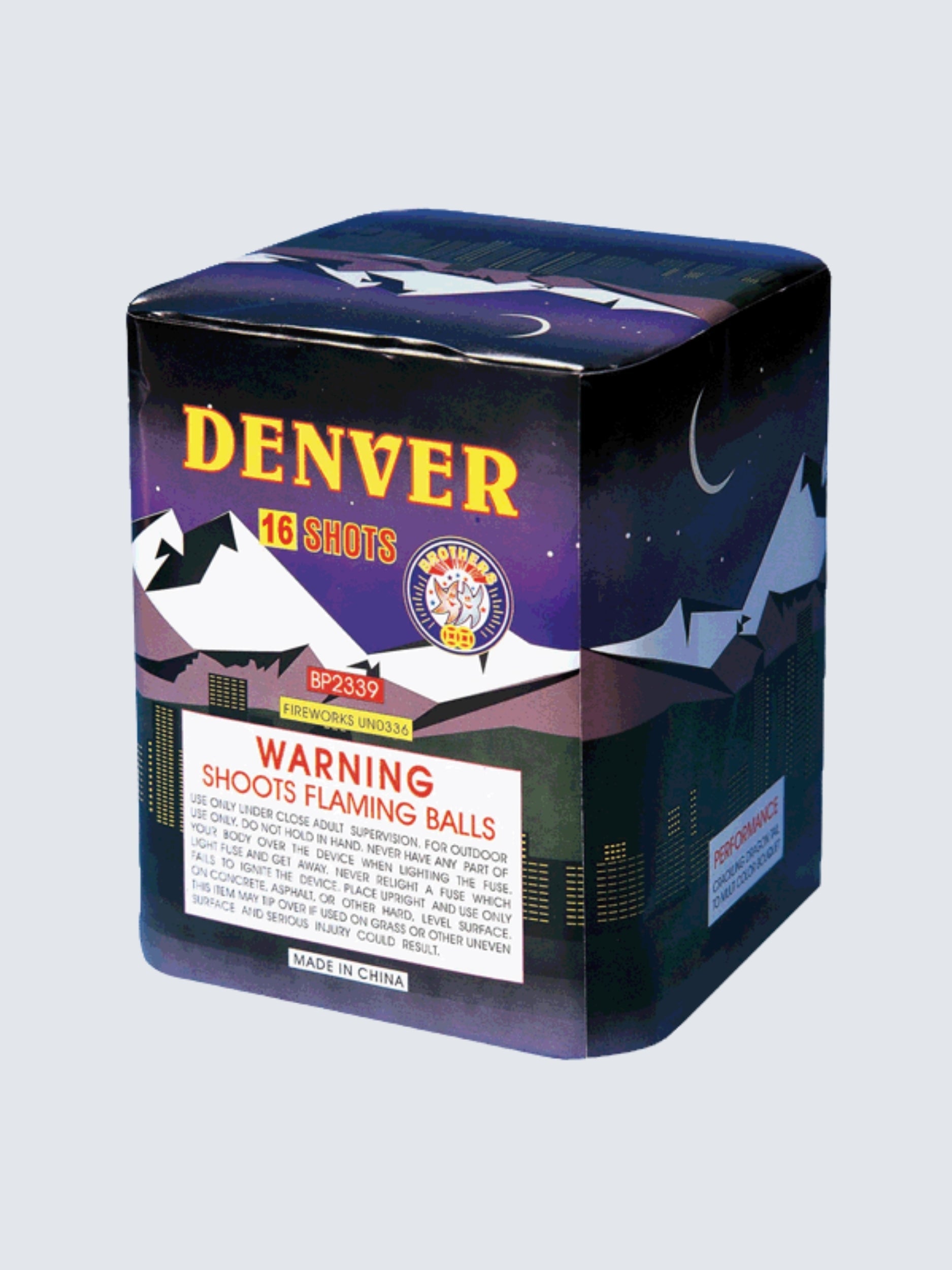 Denver | 16 Shot Aerial Repeater by Brothers Pyrotechnics -Shop Online for Standard Cake at Elite Fireworks!