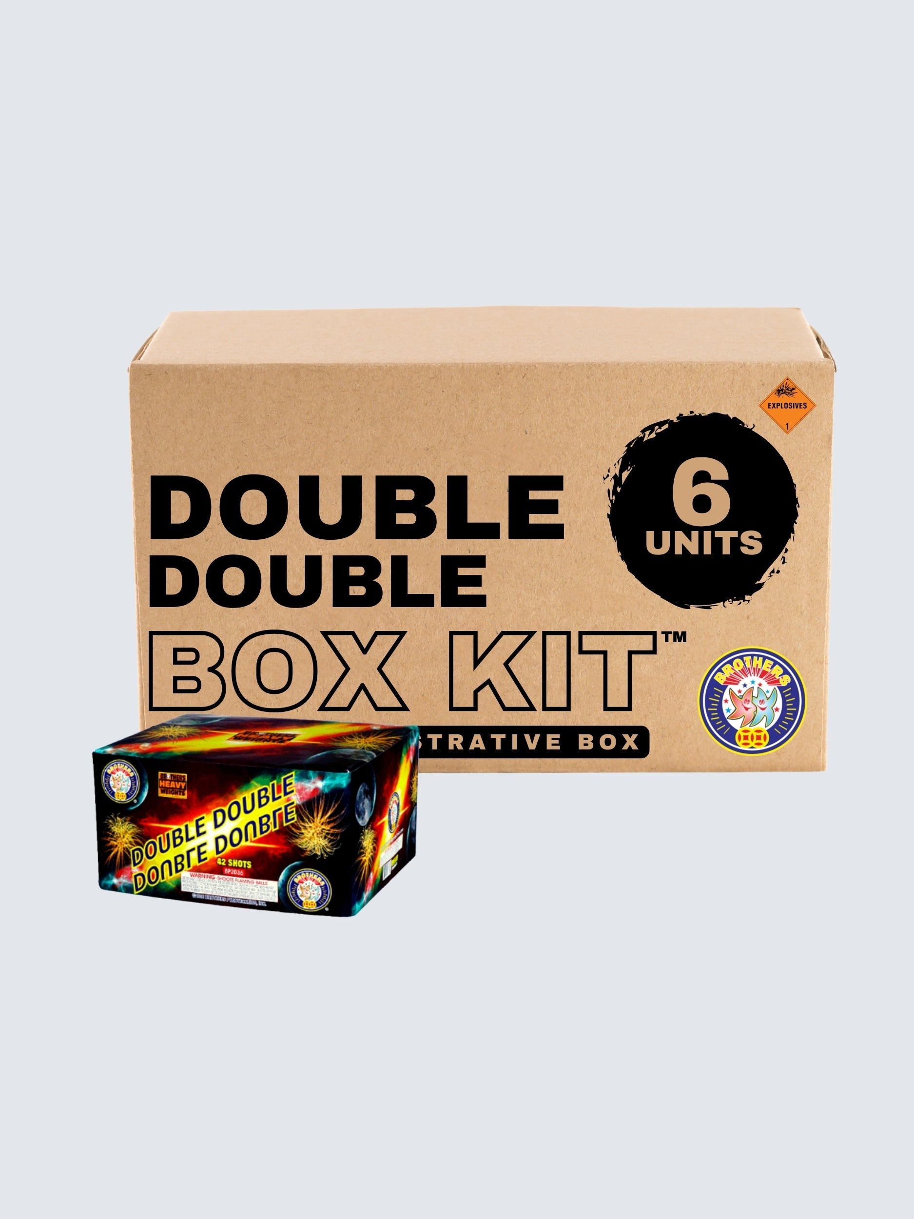 Double Double | 42 Shot Aerial Repeater by Brothers Pyrotechnics -Shop Online for X-tra Large Cake™ at Elite Fireworks!