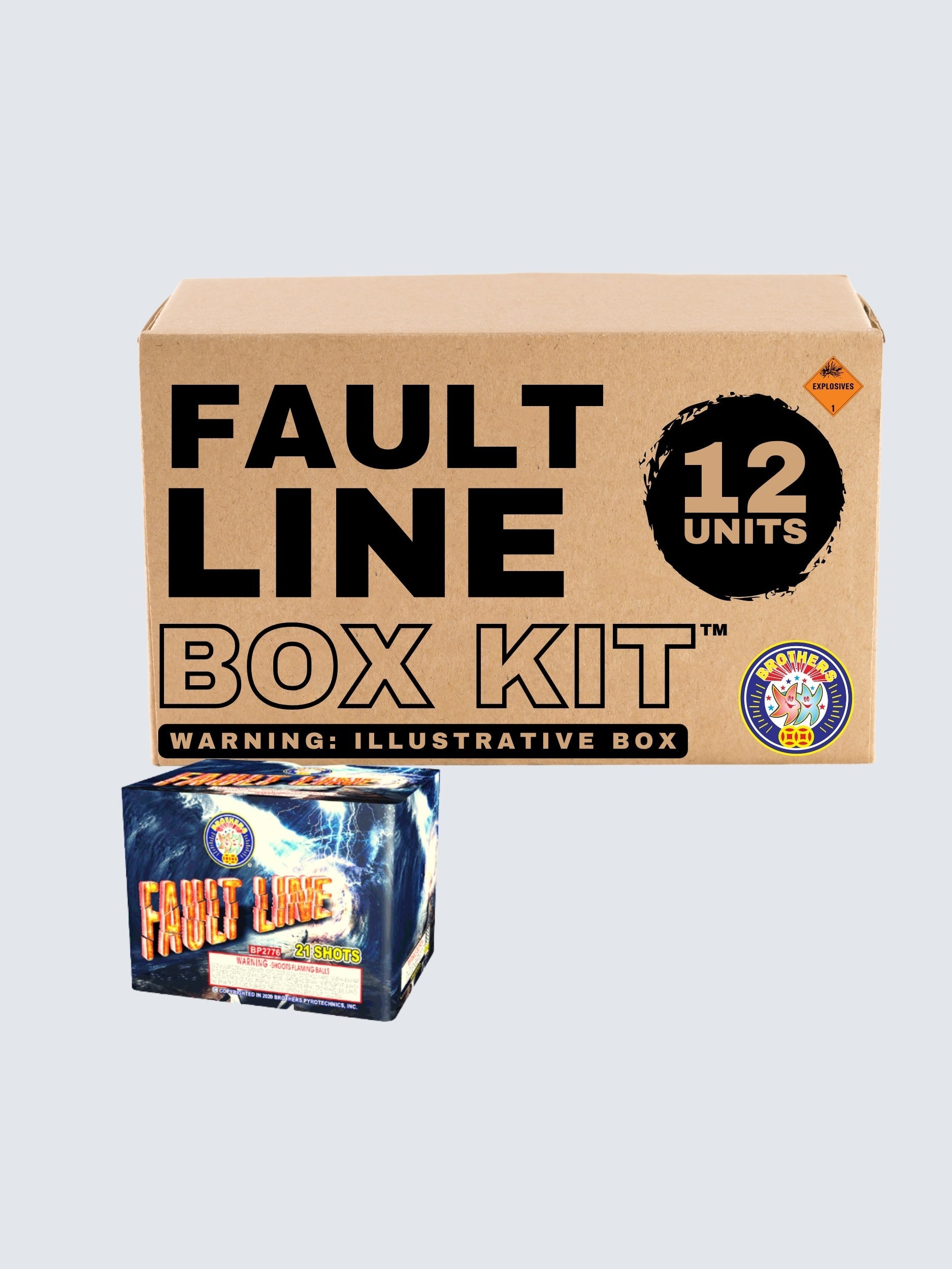 Fault Line | 21 Shot Aerial Repeater by Brothers Pyrotechnics -Shop Online for Large Cake at Elite Fireworks!